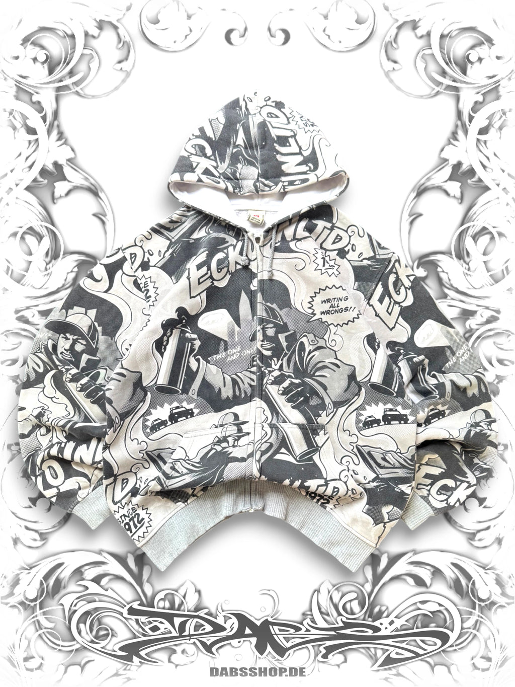 Ecko Unltd. Old School Graffiti 2000s Zip Hoodie