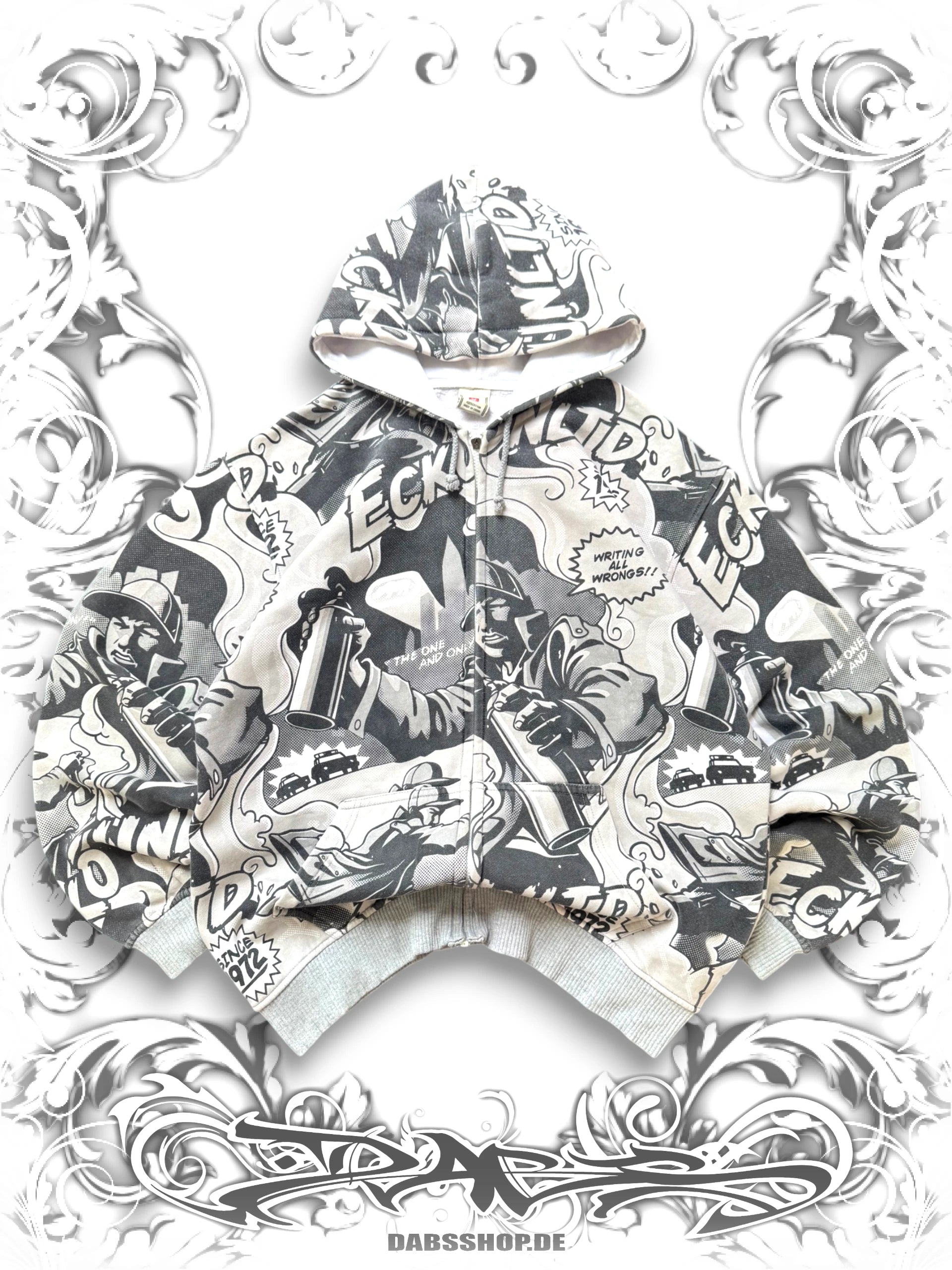 Ecko Unltd. Old School Graffiti 2000s Zip Hoodie