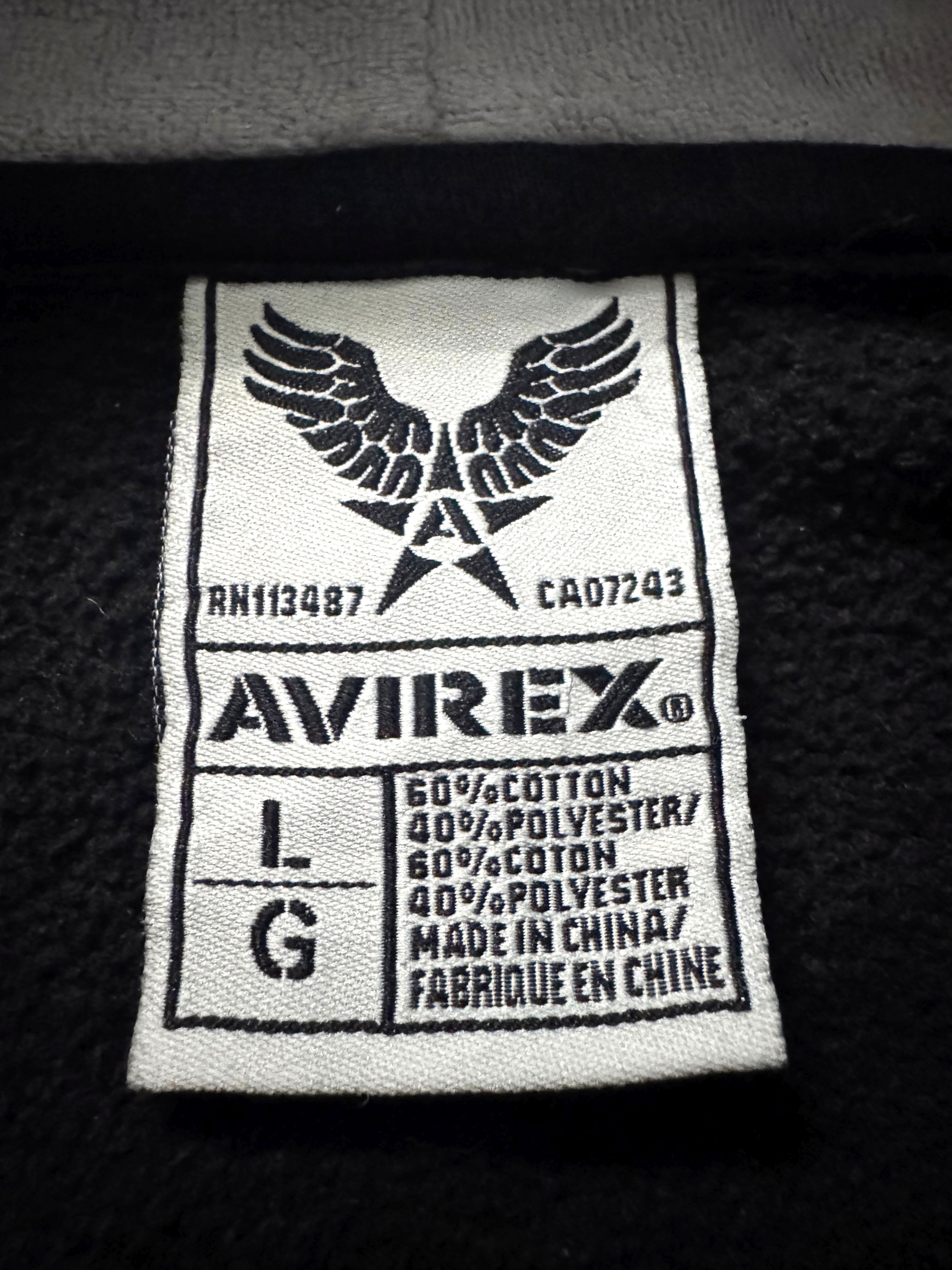 Avirex Winged Cross Vintage Zip Hoodie