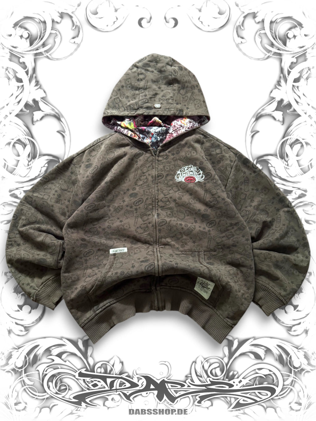 Ecko Unltd. Reversible Hip Hop Zip Hoodie