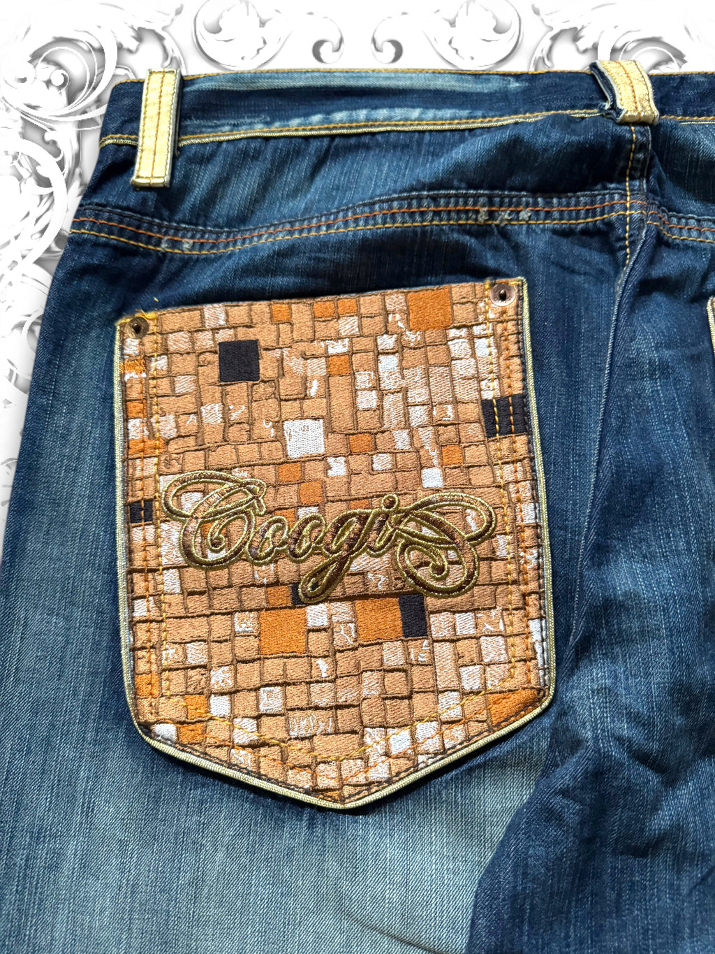 Coogi Golden Label Embroidered Premium Baggy Pants