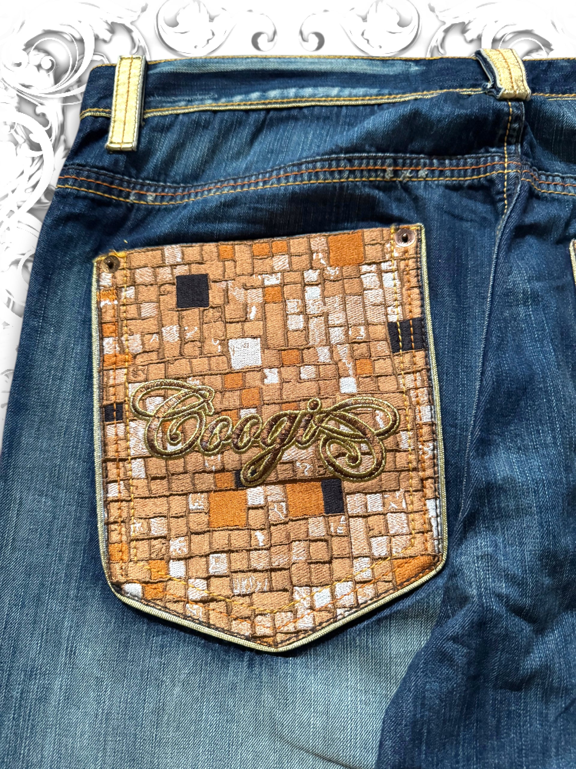 Coogi Golden Label Embroidered Premium Baggy Pants