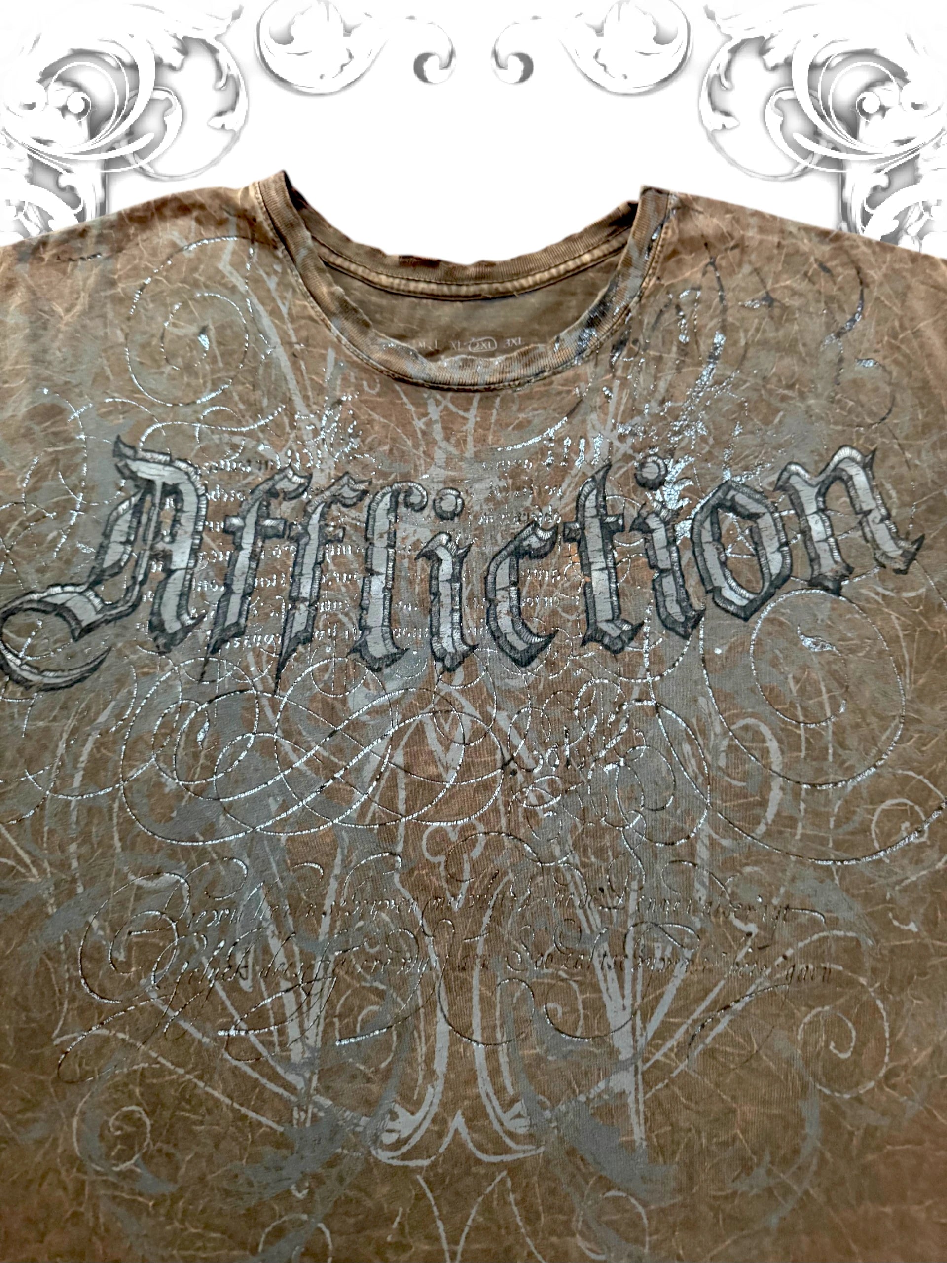 Affliction Double-Headed Eagle Grunge T-Shirt
