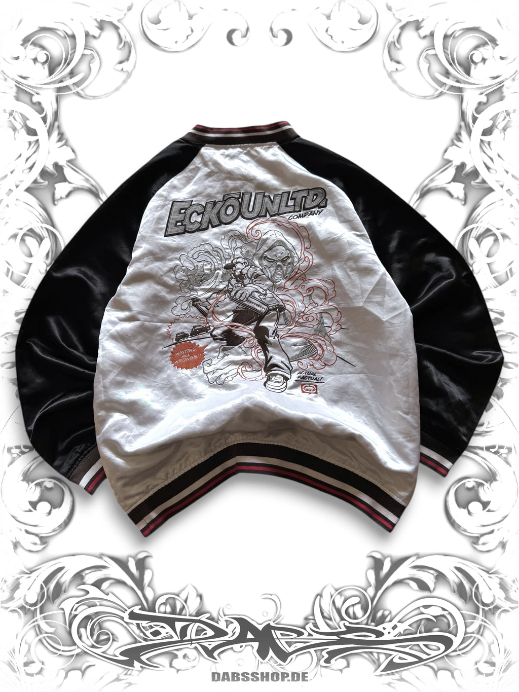 Ecko Unltd Embroidered Reversible Vintage Comic Jacket