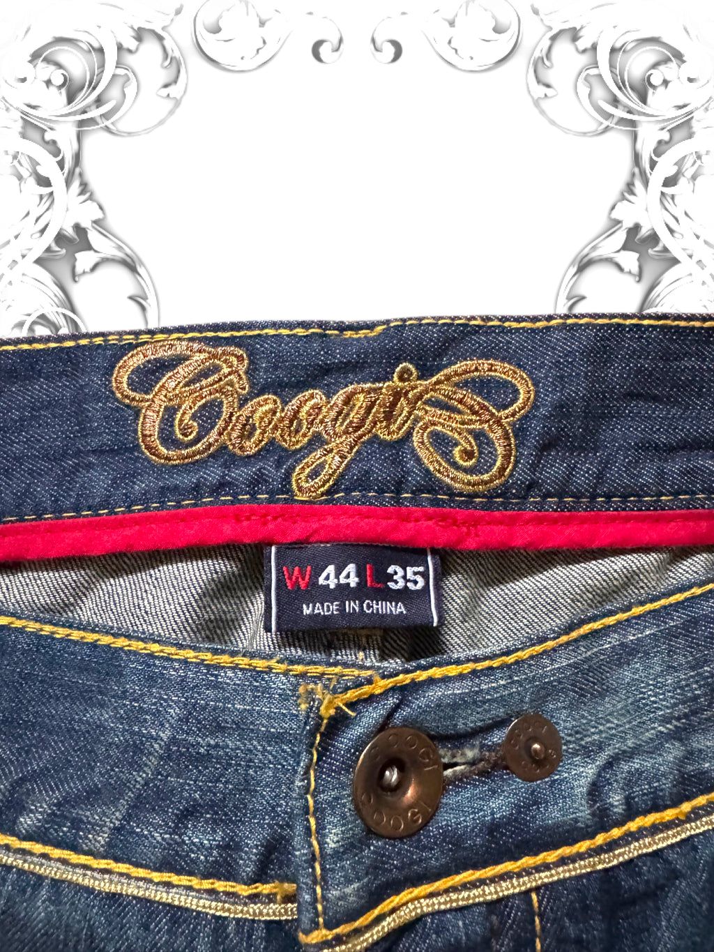 Coogi Golden Label Embroidered Premium Baggy Pants