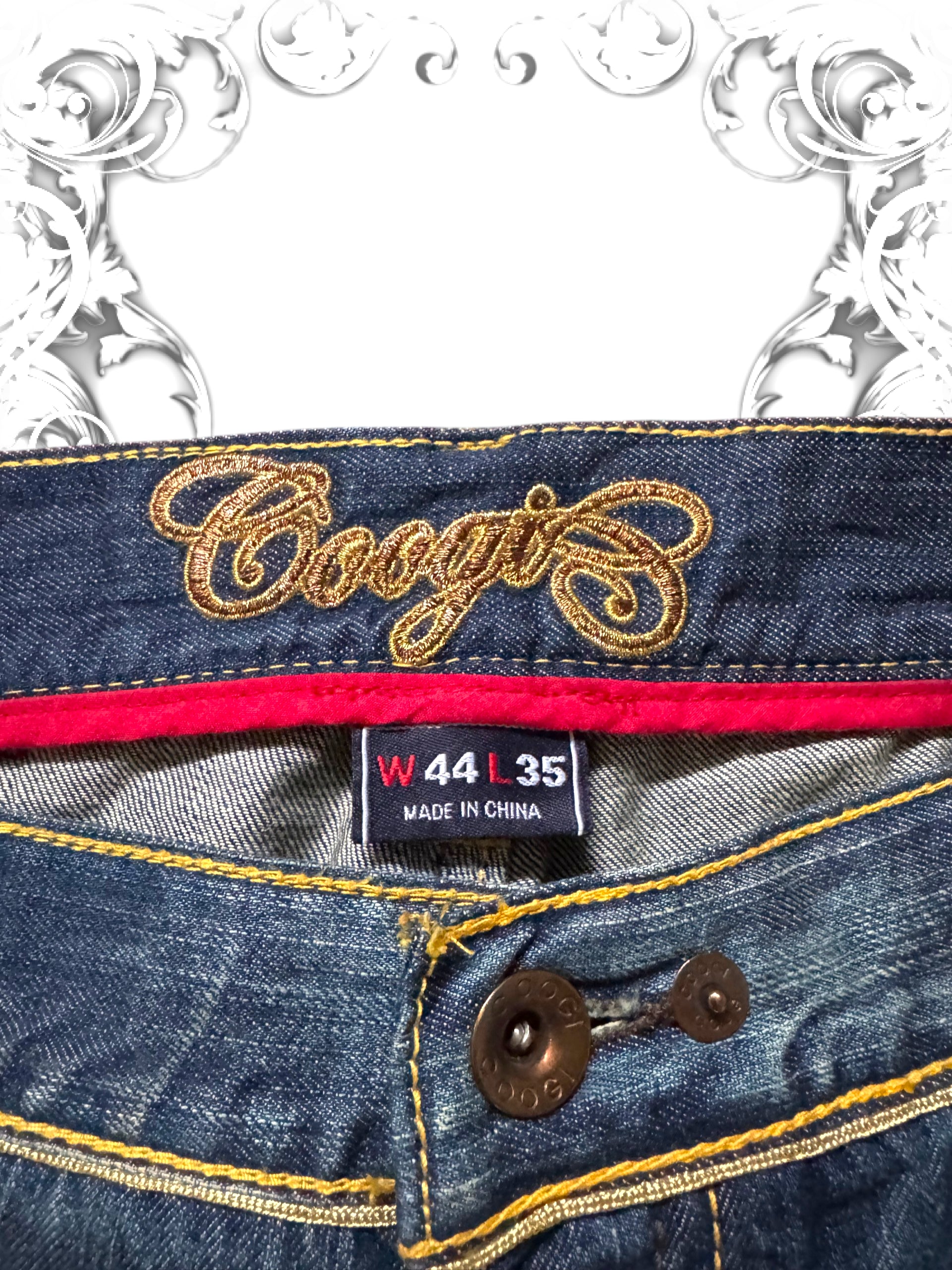 Coogi Golden Label Embroidered Premium Baggy Pants