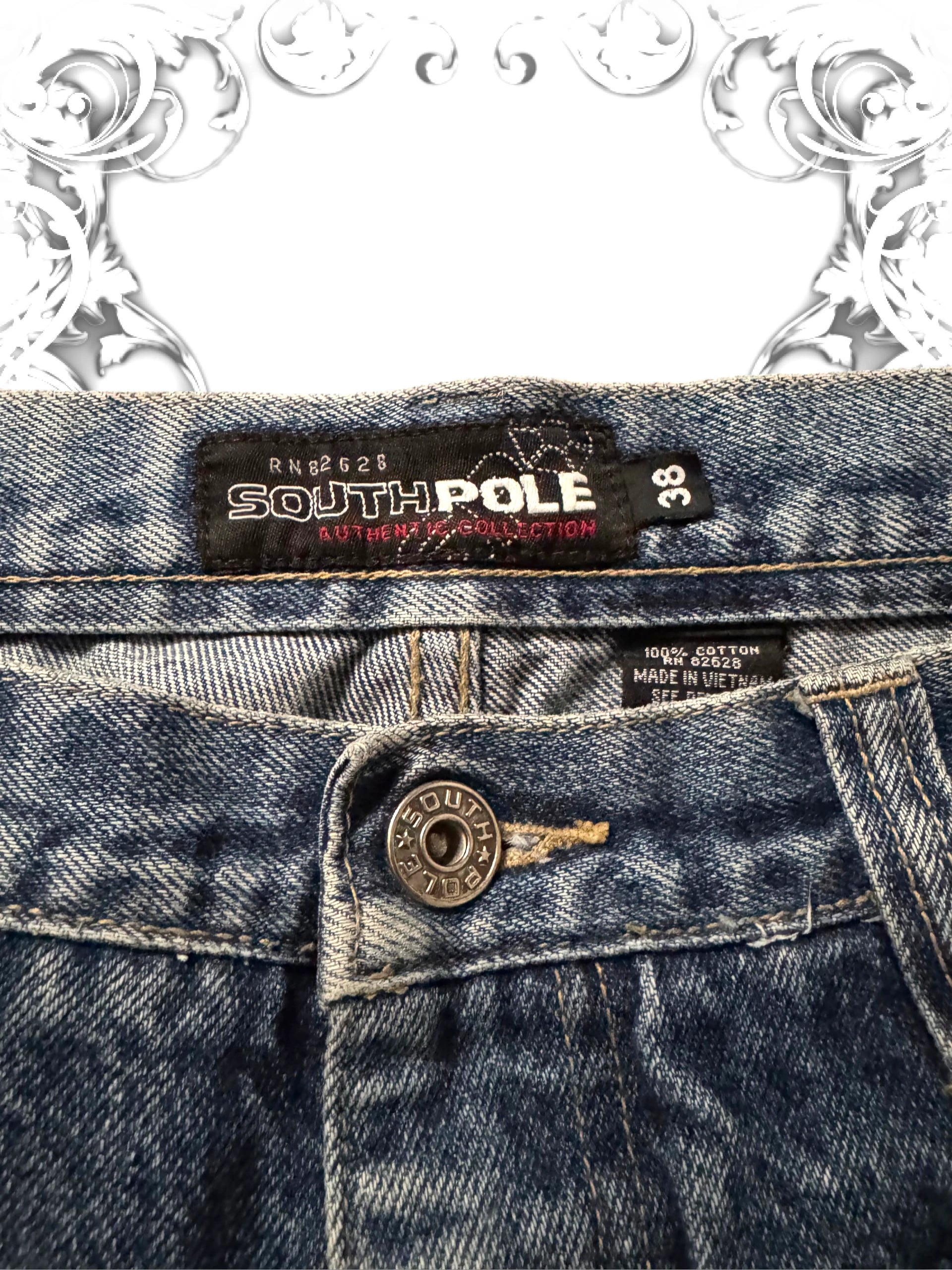 Southpole Embroidered Vintage Carpenter Baggy Pants
