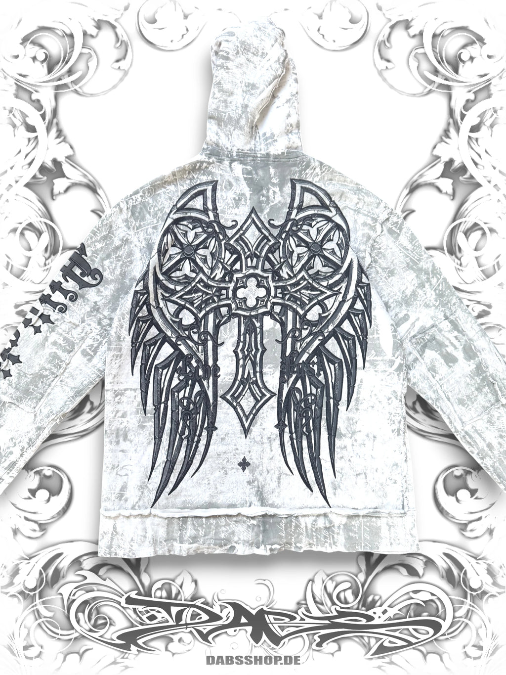 Affliction Grunge Wings AOP Zip Hoodie