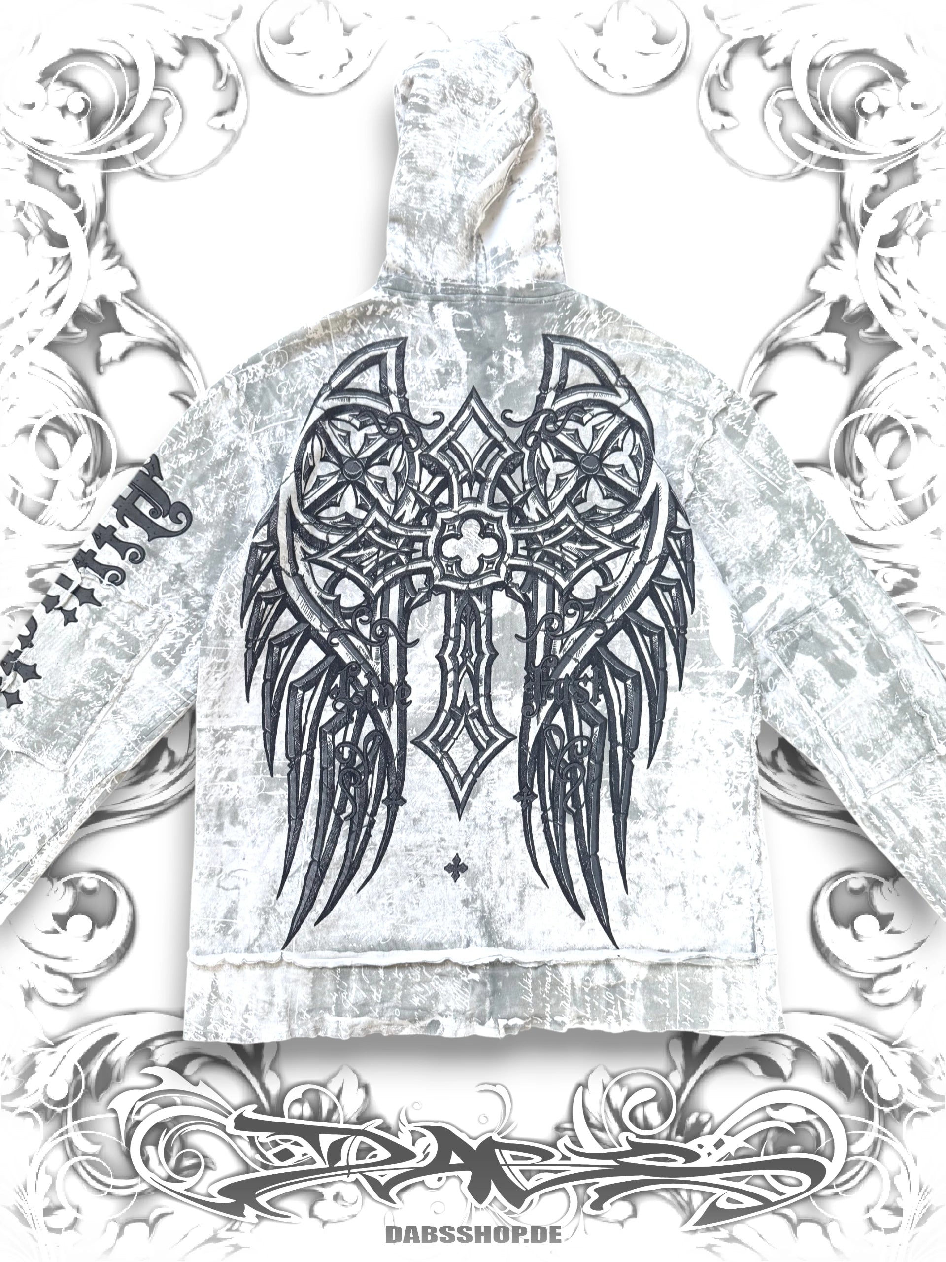 Affliction Grunge Wings AOP Zip Hoodie
