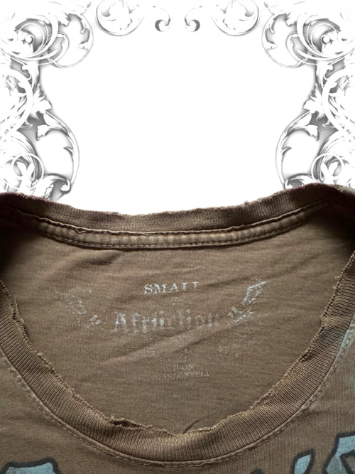 Affliction "De La Hoya vs Pacquiao" MMA Grunge T-Shirt