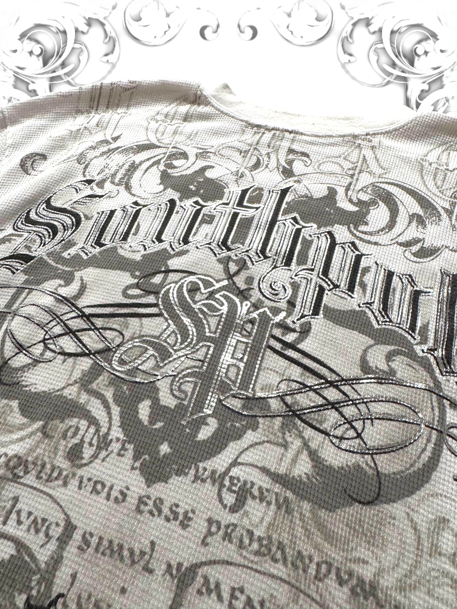 Southpole Premium White Thermal Longsleeve