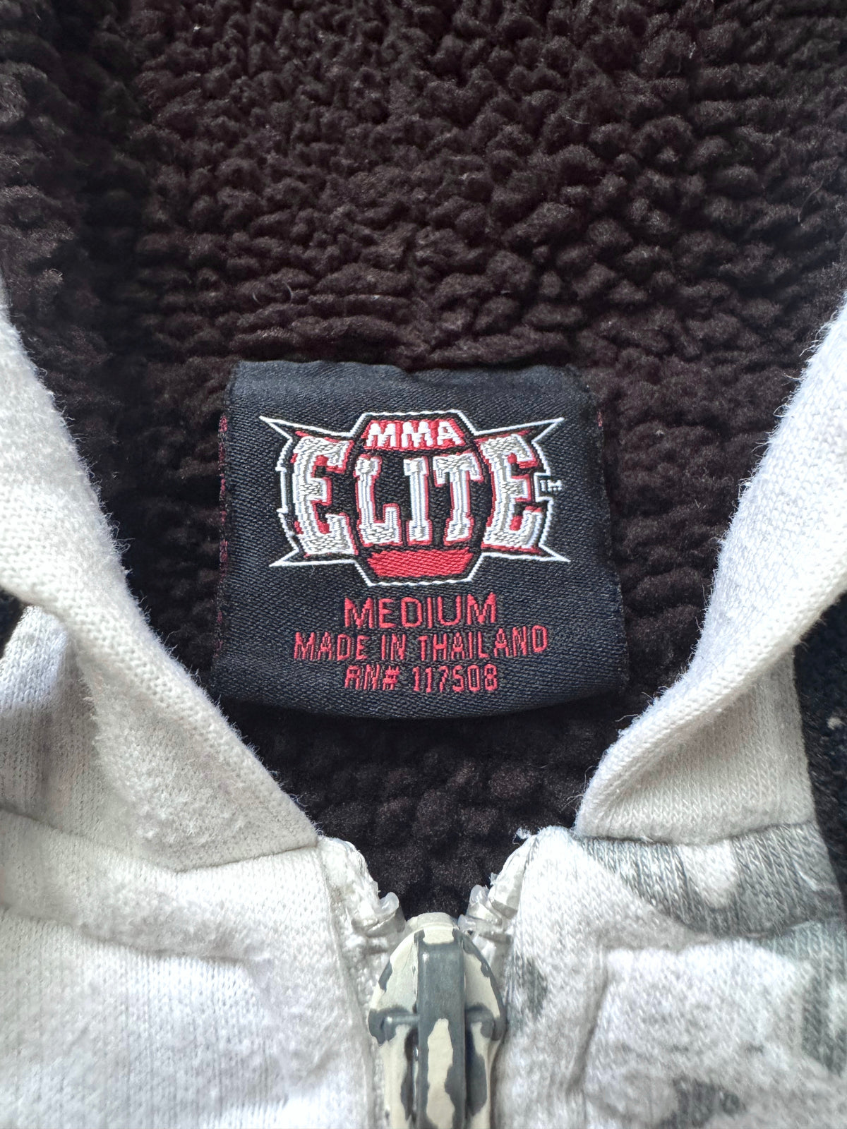MMA Elite Grunge Skulls Zip Hoodie