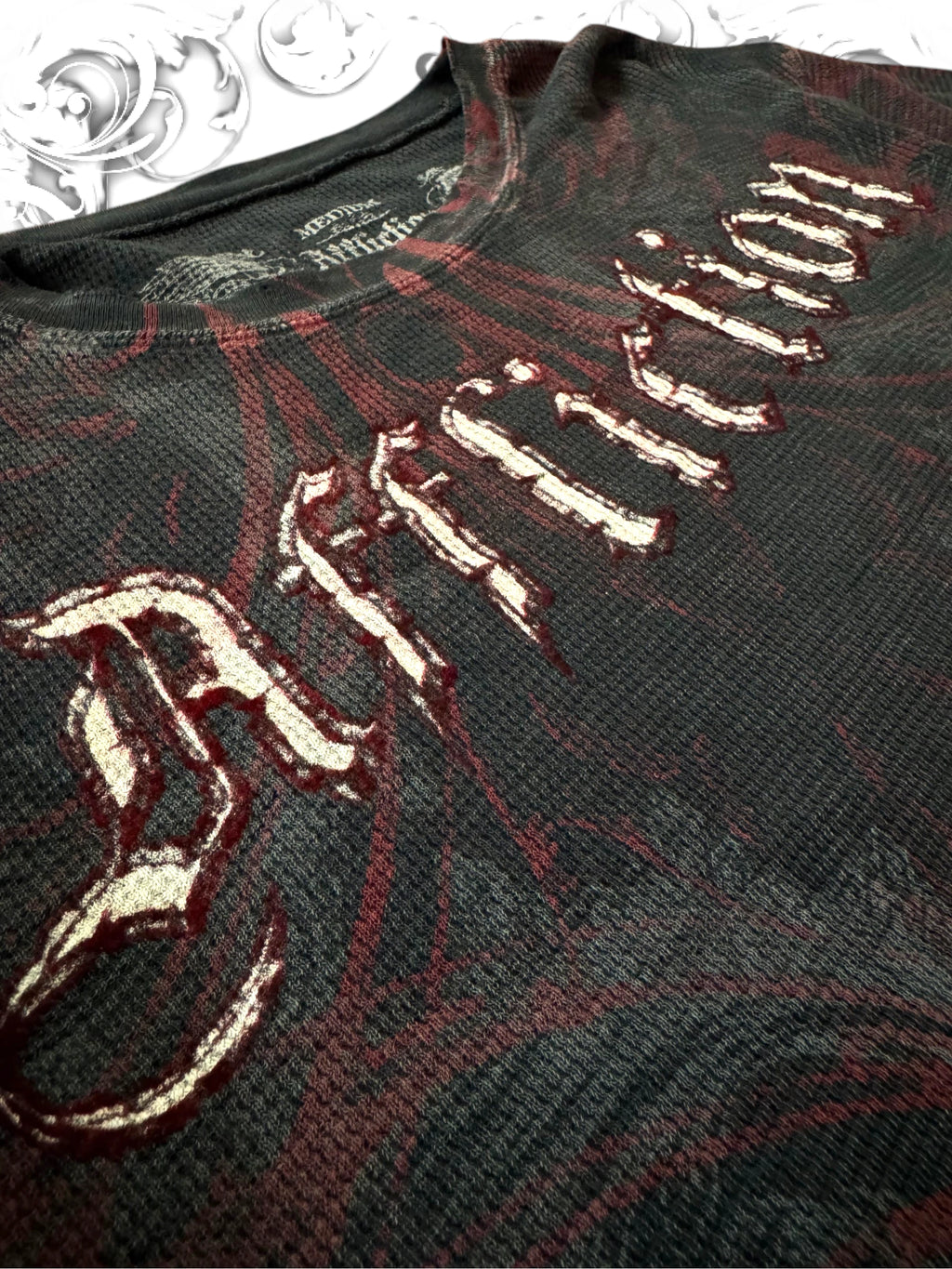 Affliction 2000s Thermal Grunge Longsleeve