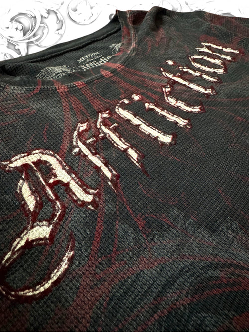Affliction 2000s Thermal Grunge Longsleeve