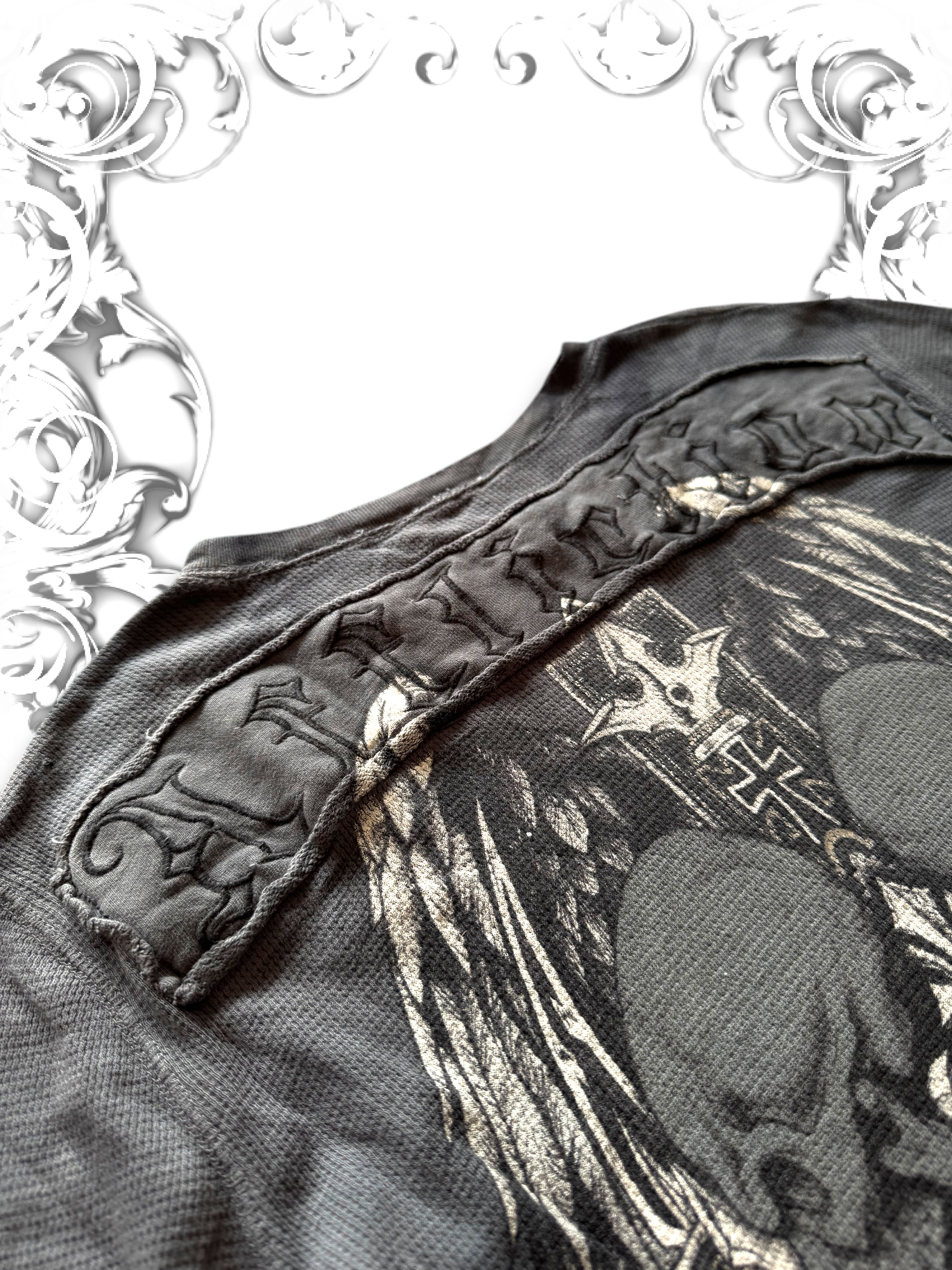 Affliction Longsleeve with Embroidered Back Patch