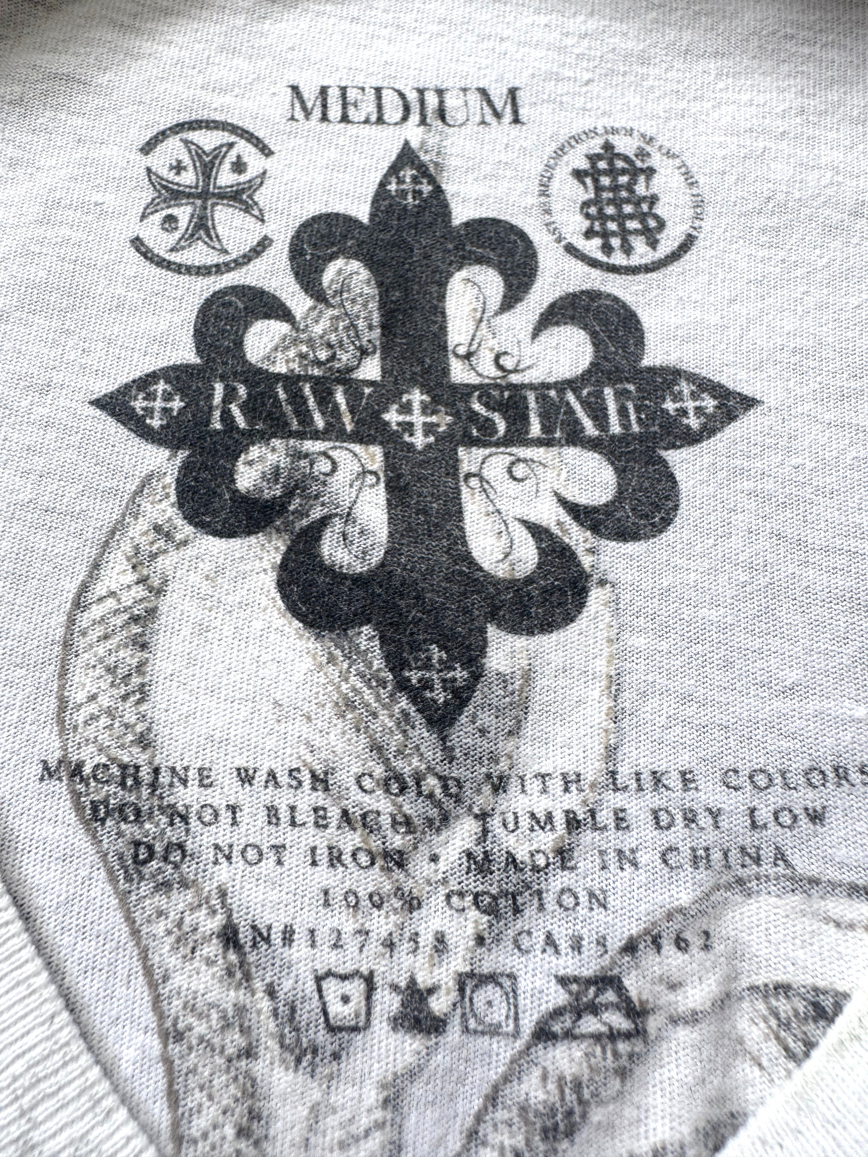 Raw State White Redemption Grunge T-Shirt
