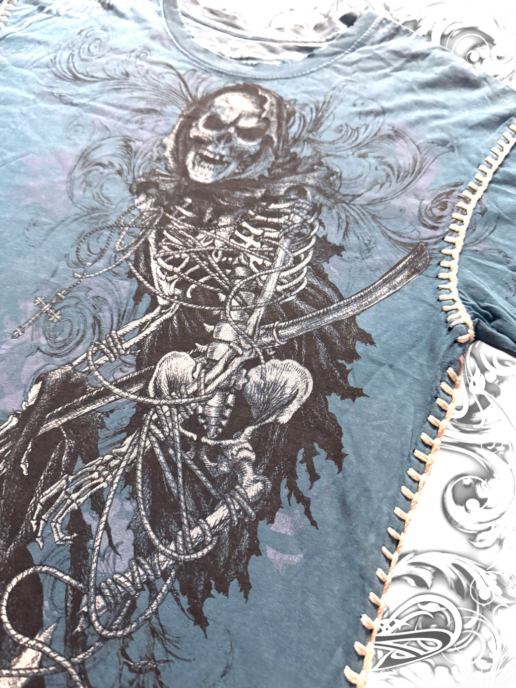 Affliction Embellished Grim Reaper T-Shirt