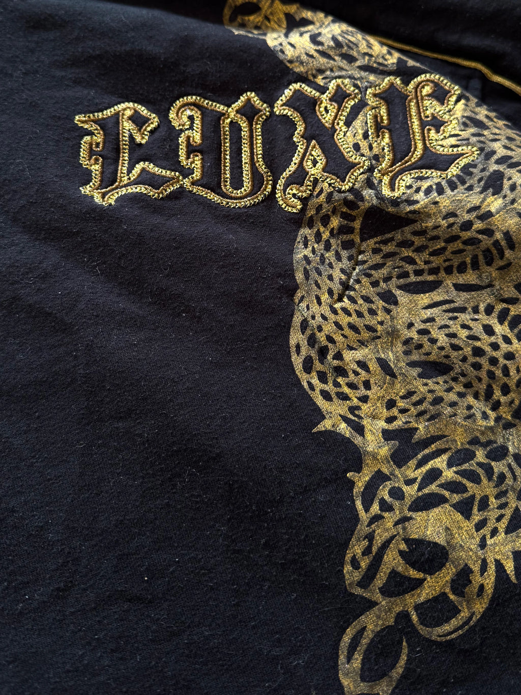 Coogi Vintage Zip Hoodie with Golden Ornaments