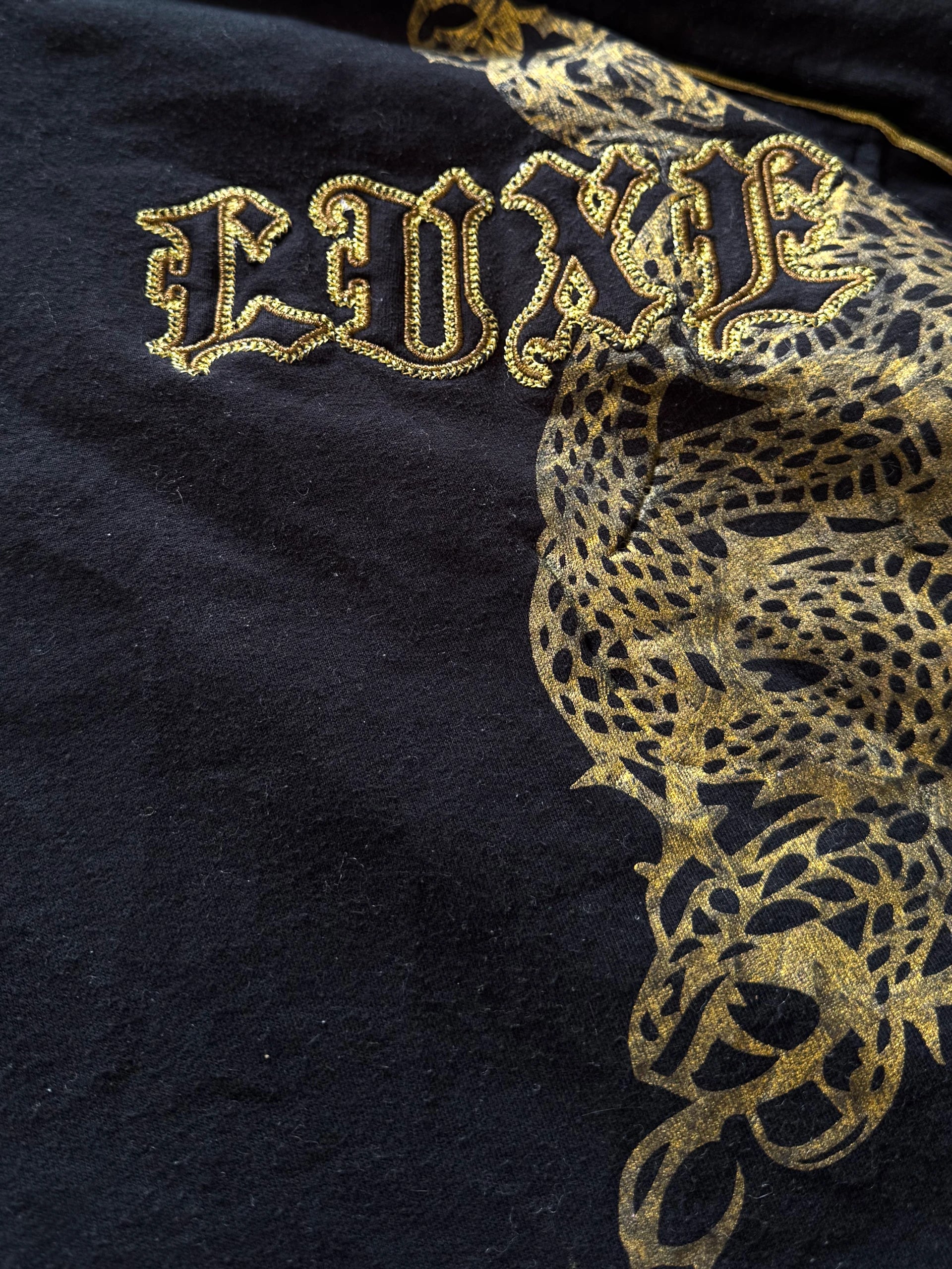 Coogi Vintage Zip Hoodie with Golden Ornaments