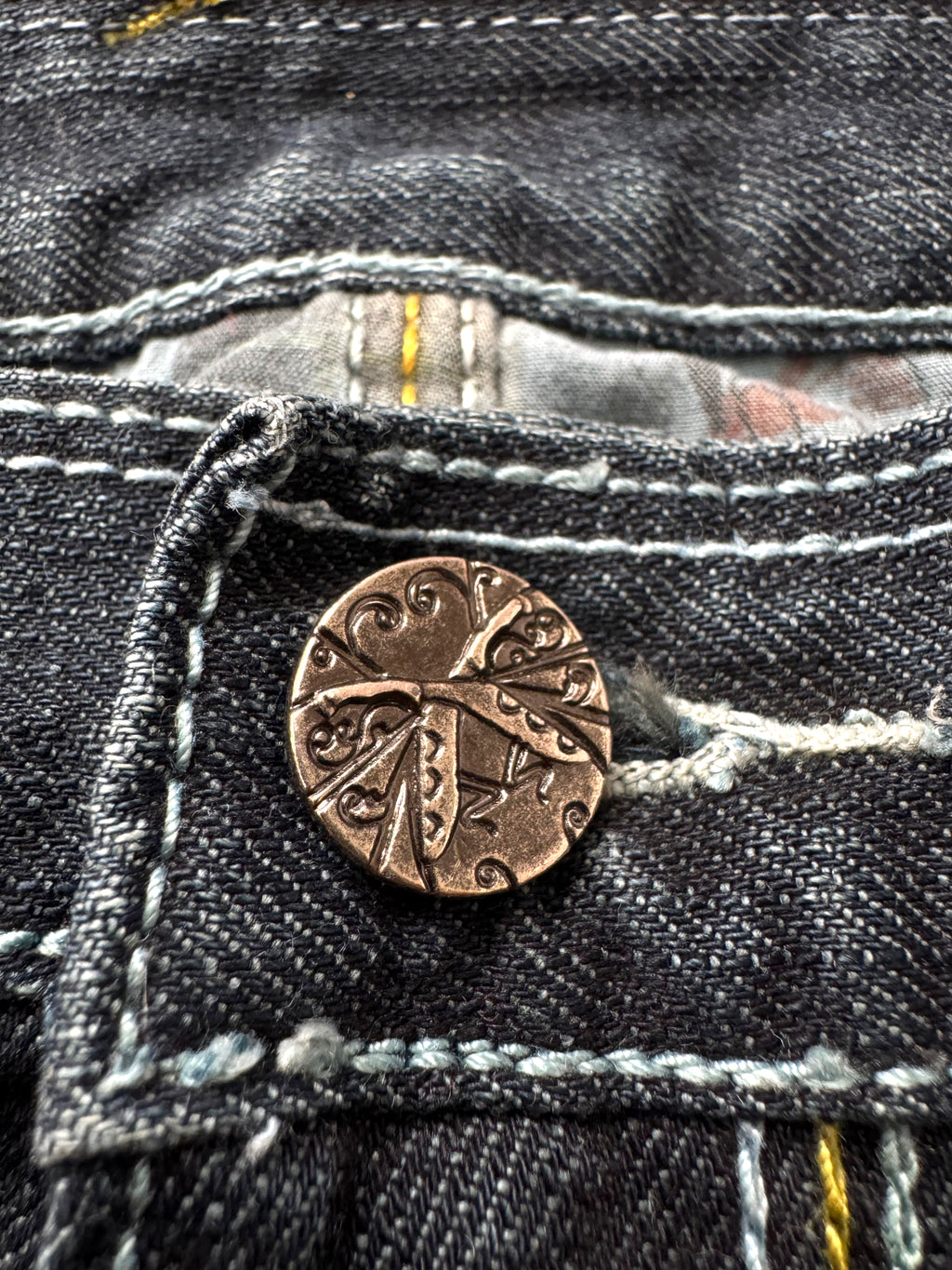 Artful Dodger "Bishops Island" Embroidered Premium Baggy Jeans