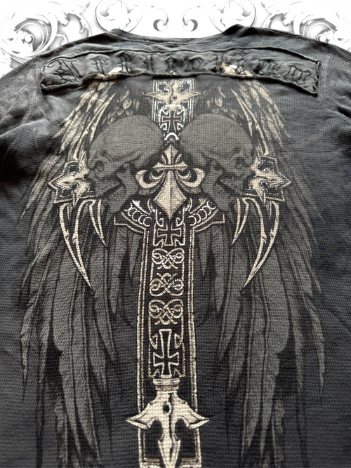 Affliction Longsleeve with Embroidered Back Patch