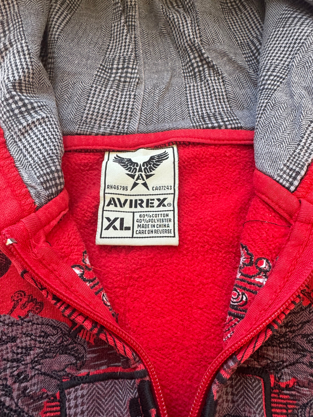 Avirex Royal 2000s Embroidered Zip Hoodie