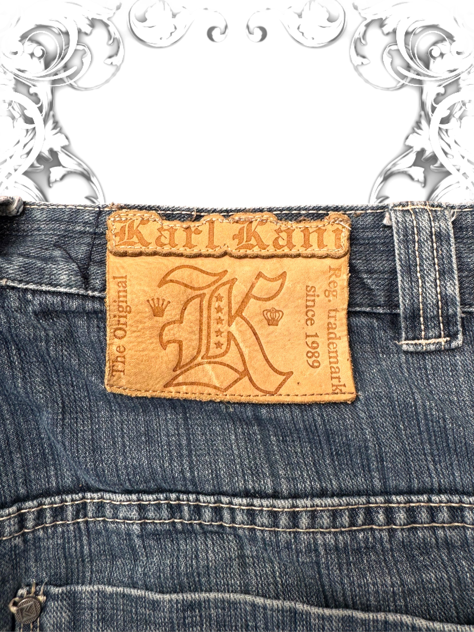 Karl Kani Embroidered Baggy Hip Hop Pants