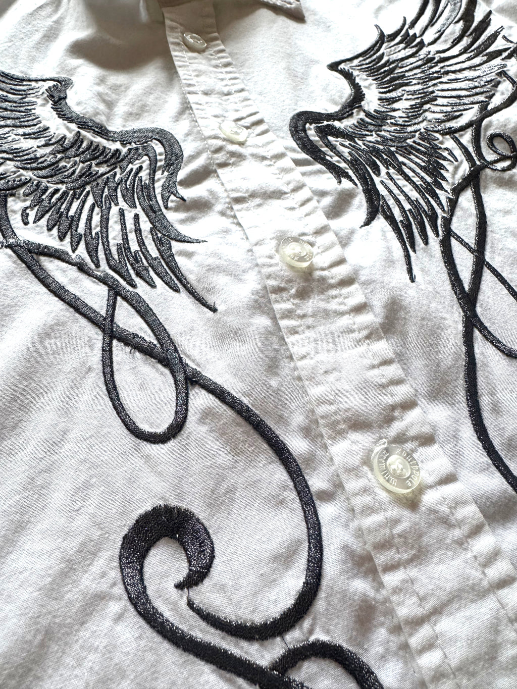 Southpole Premium Buttoned Shirt with Wing Embroidery