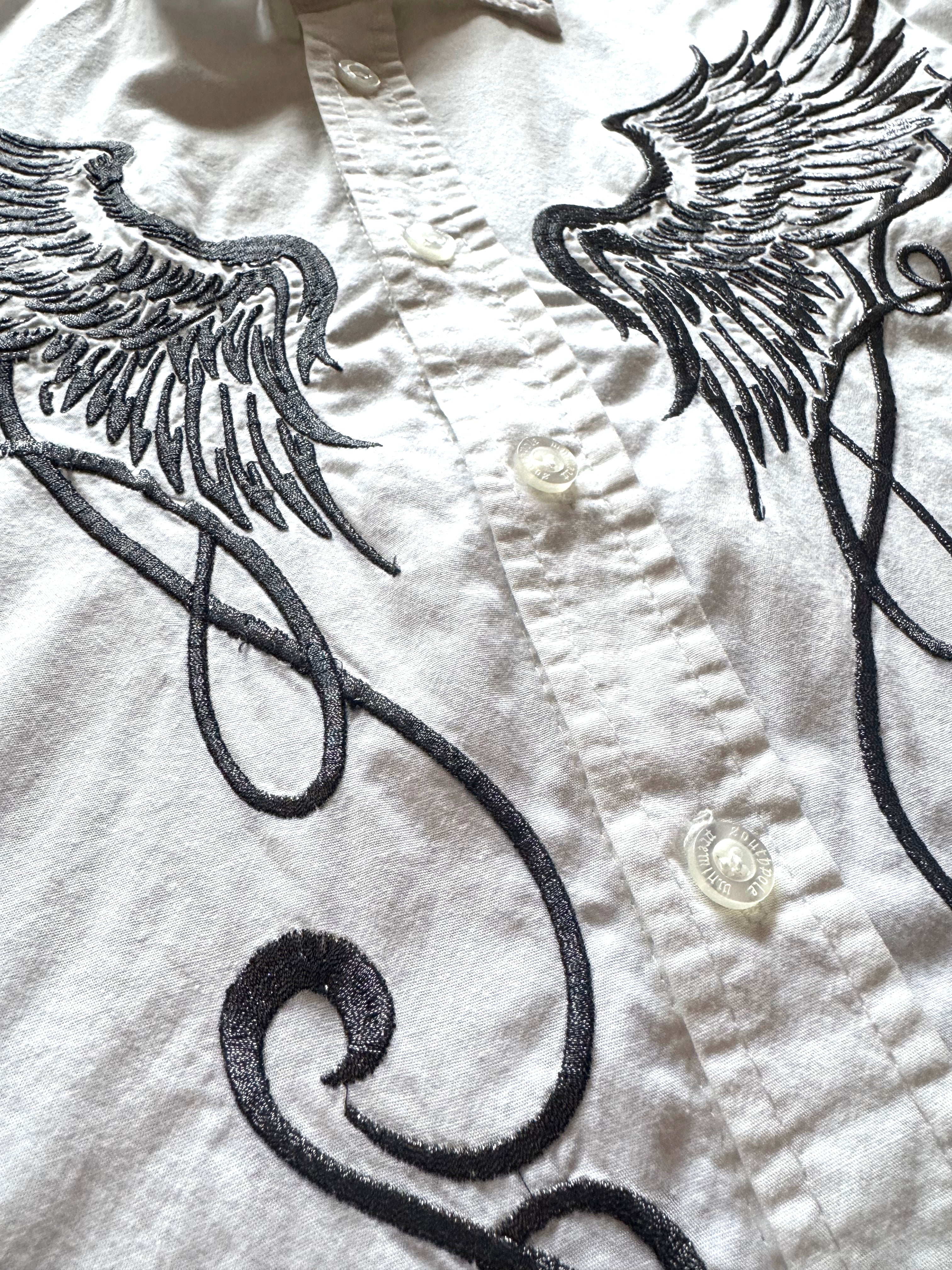 Southpole Premium Buttoned Shirt with Wing Embroidery
