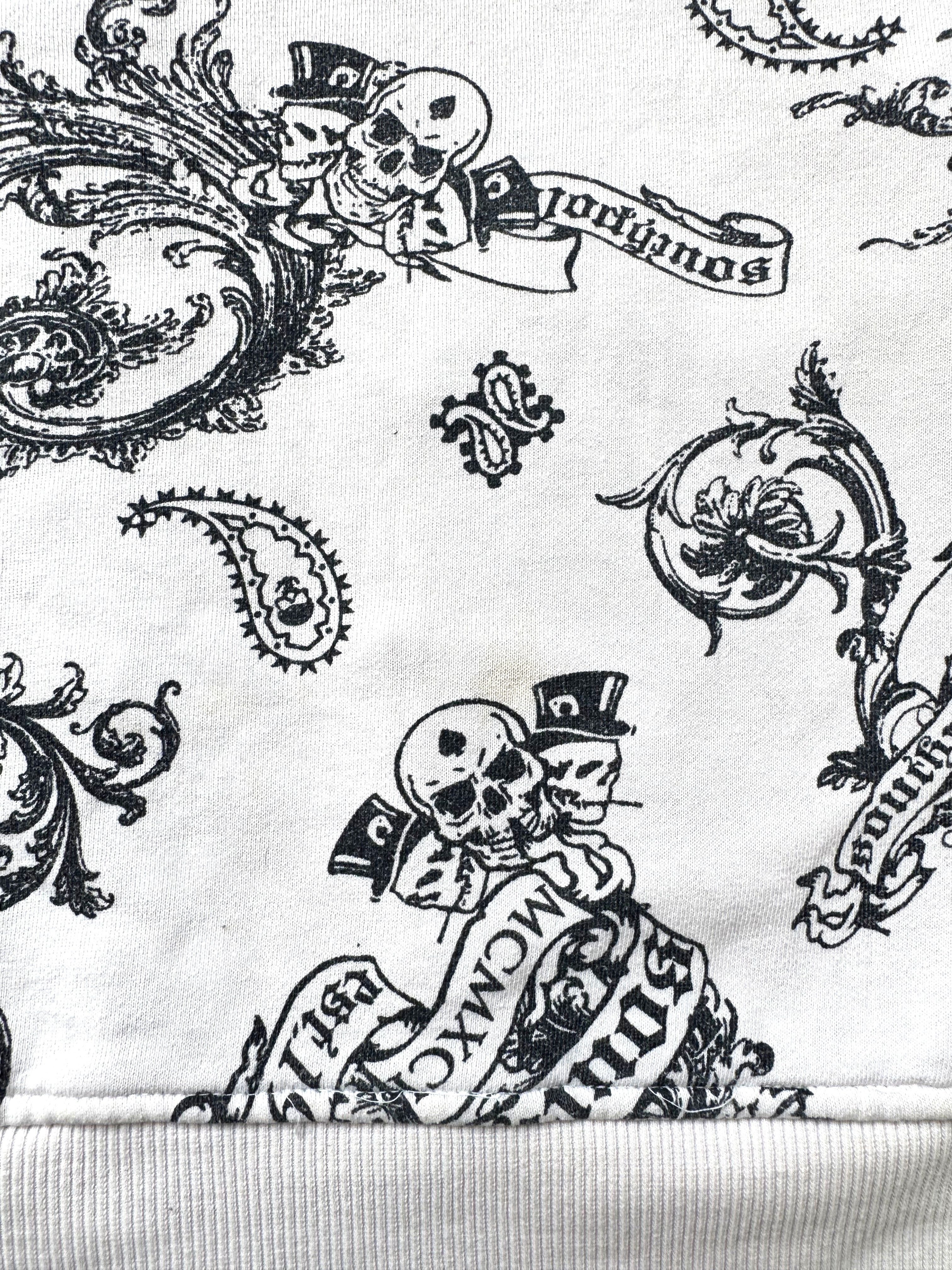 Southpole Rare Crossbone Paisley 2000s Zip Hoodie