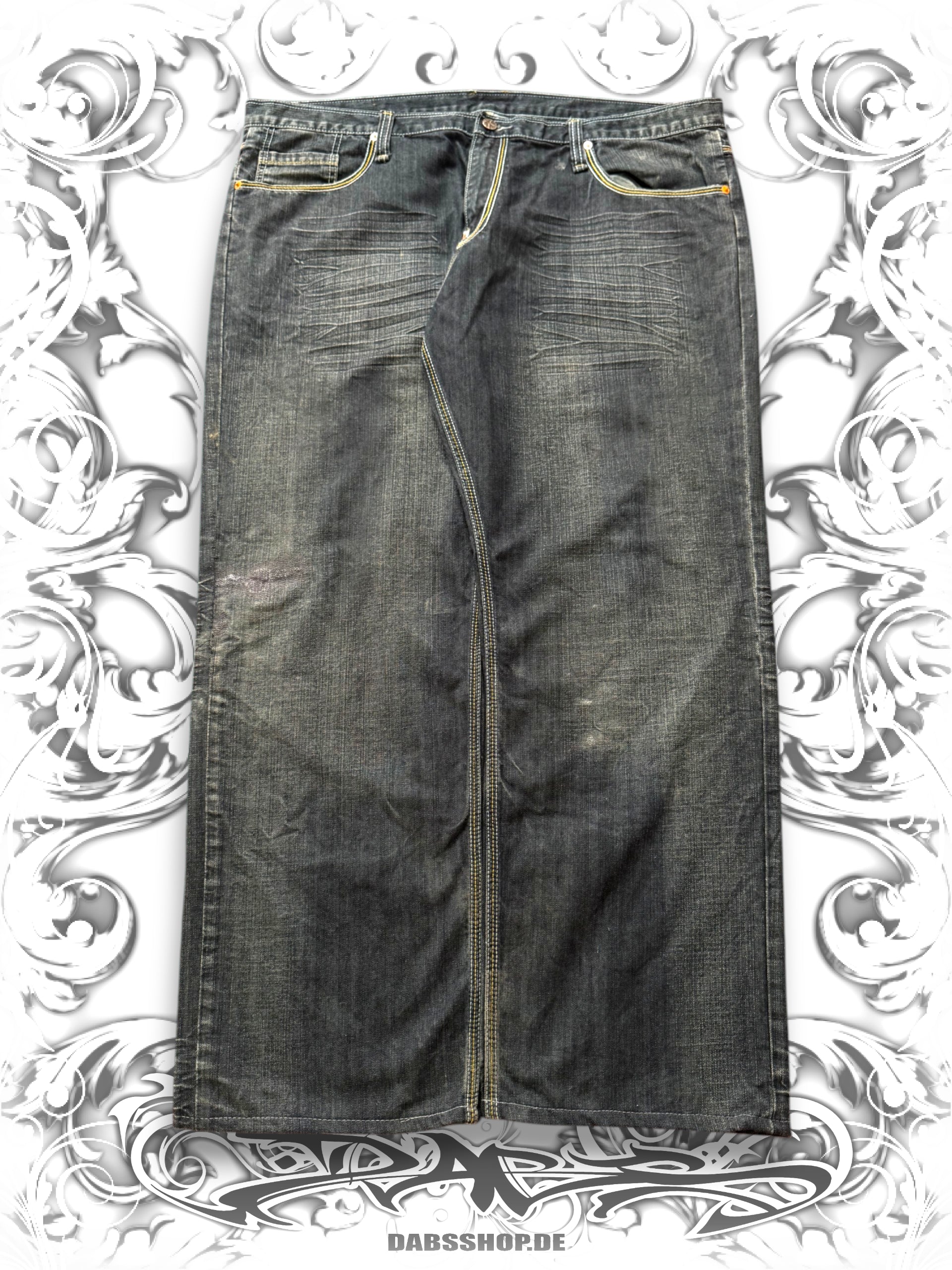 Artful Dodger "Bishops Island" Embroidered Premium Baggy Jeans