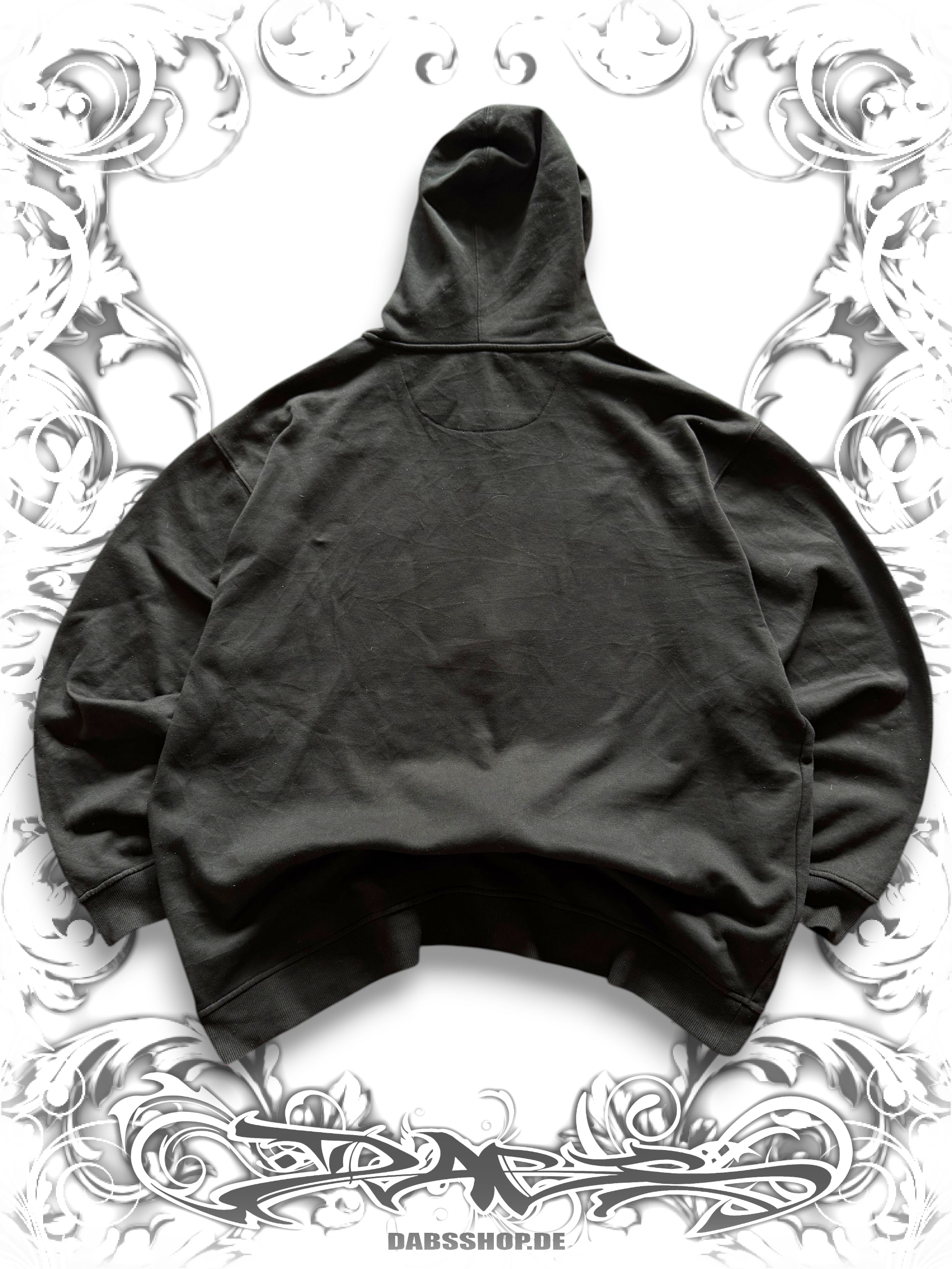 Southpole Zip Hoodie with Snake Skin Embellishments and Wing Print