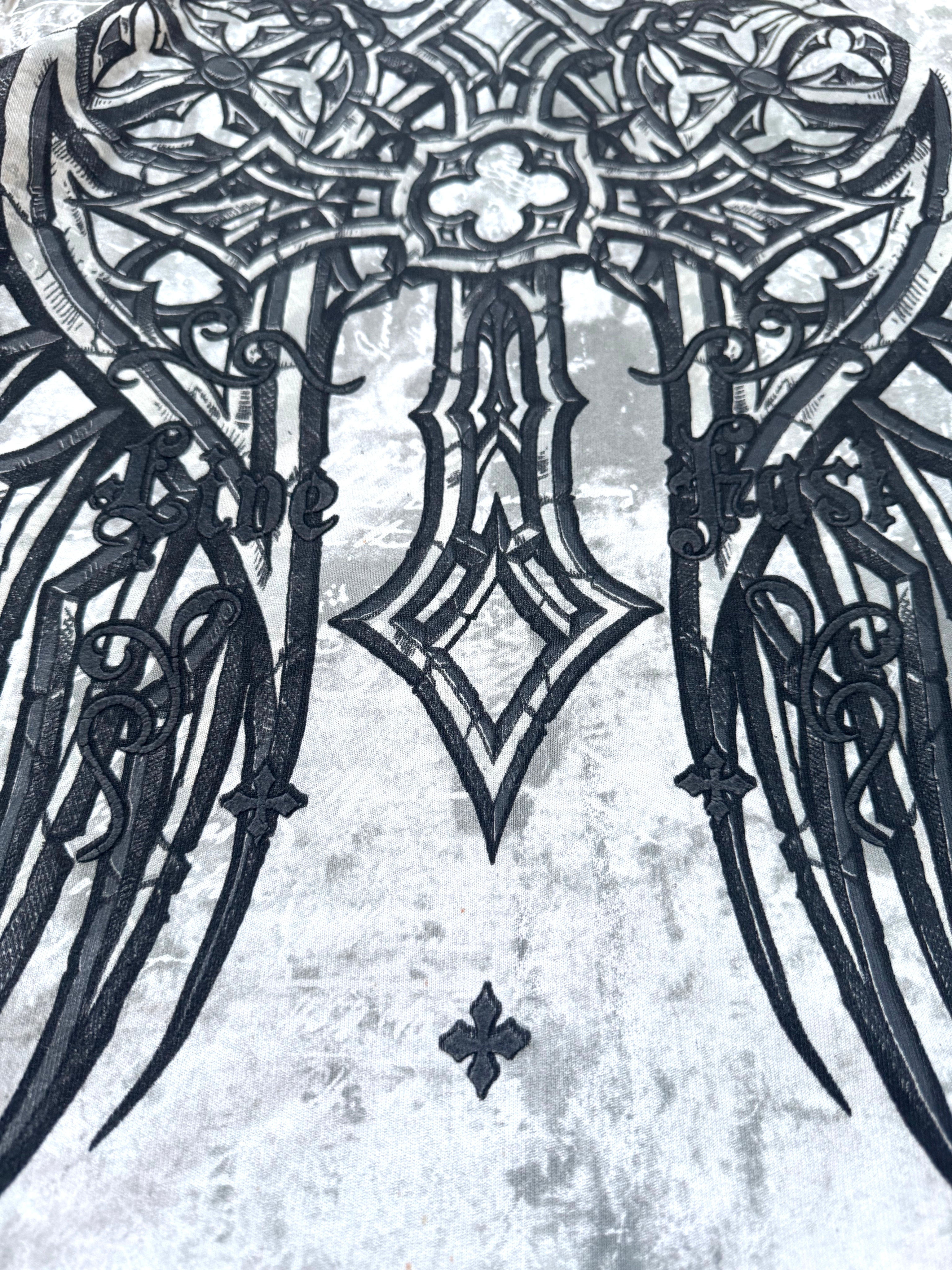 Affliction Grunge Wings AOP Zip Hoodie
