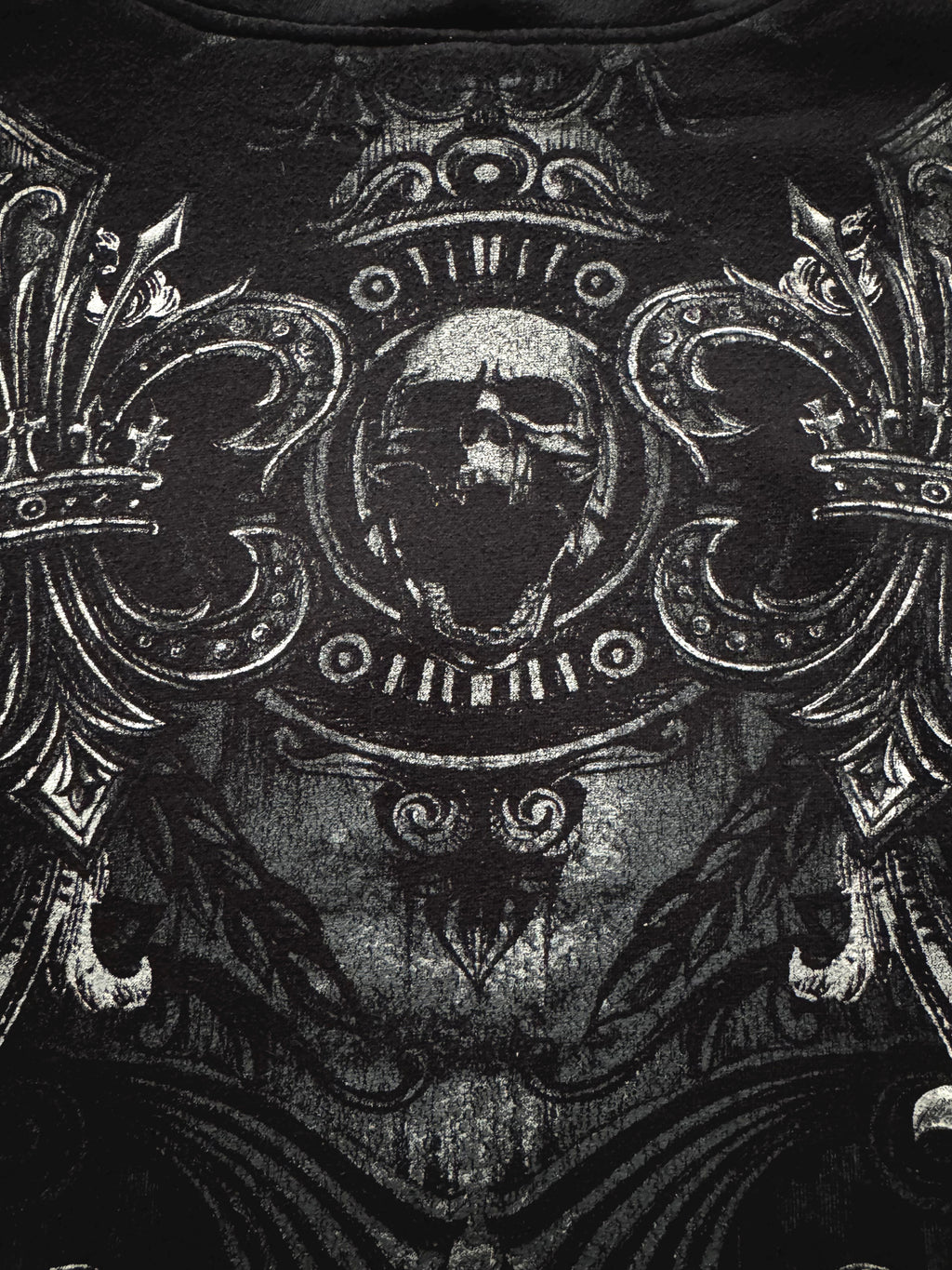 MMA Elite 2000s Skull Zip Hoodie