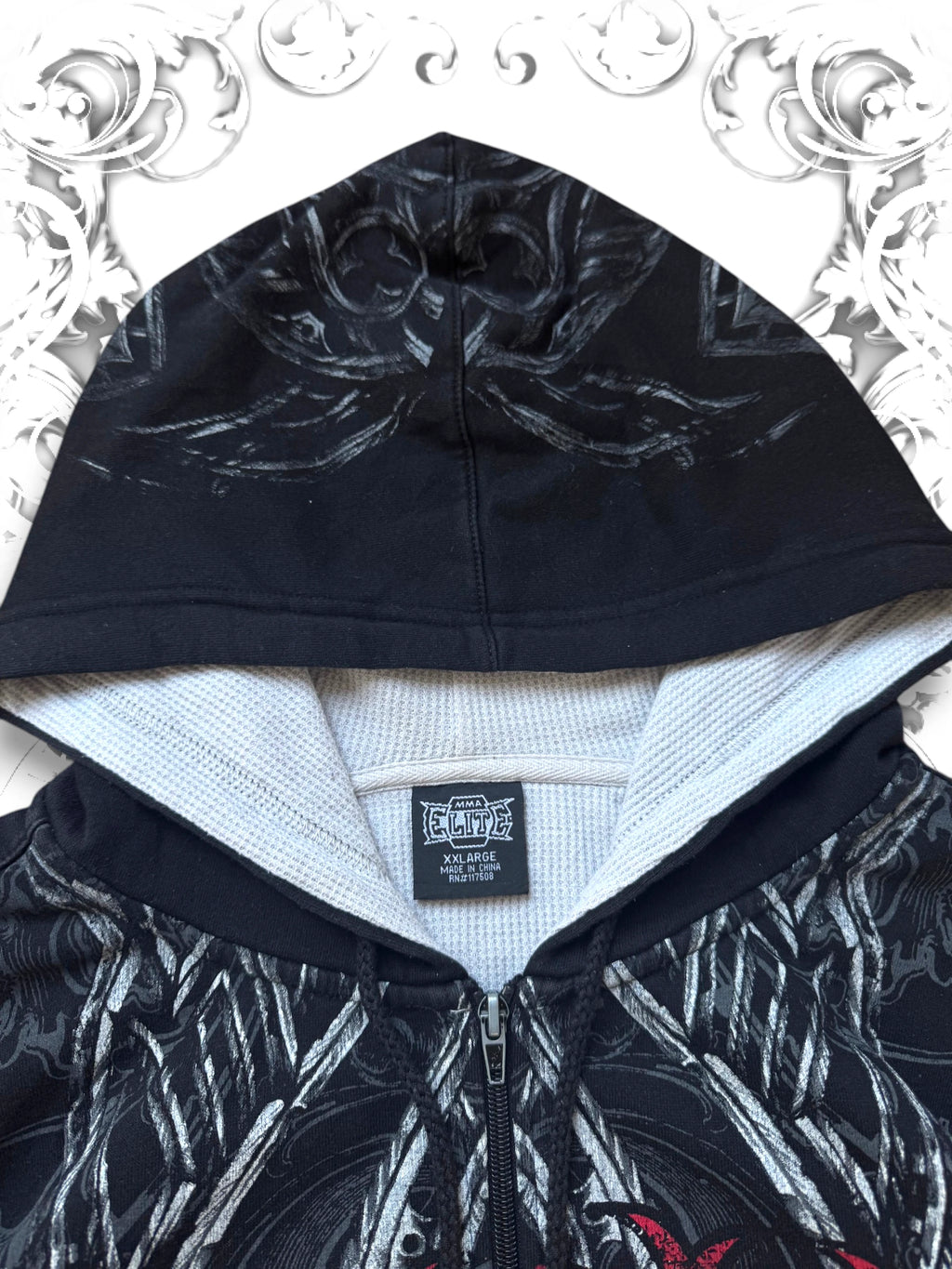 MMA Elite Tribal 2000s Zip Hoodie