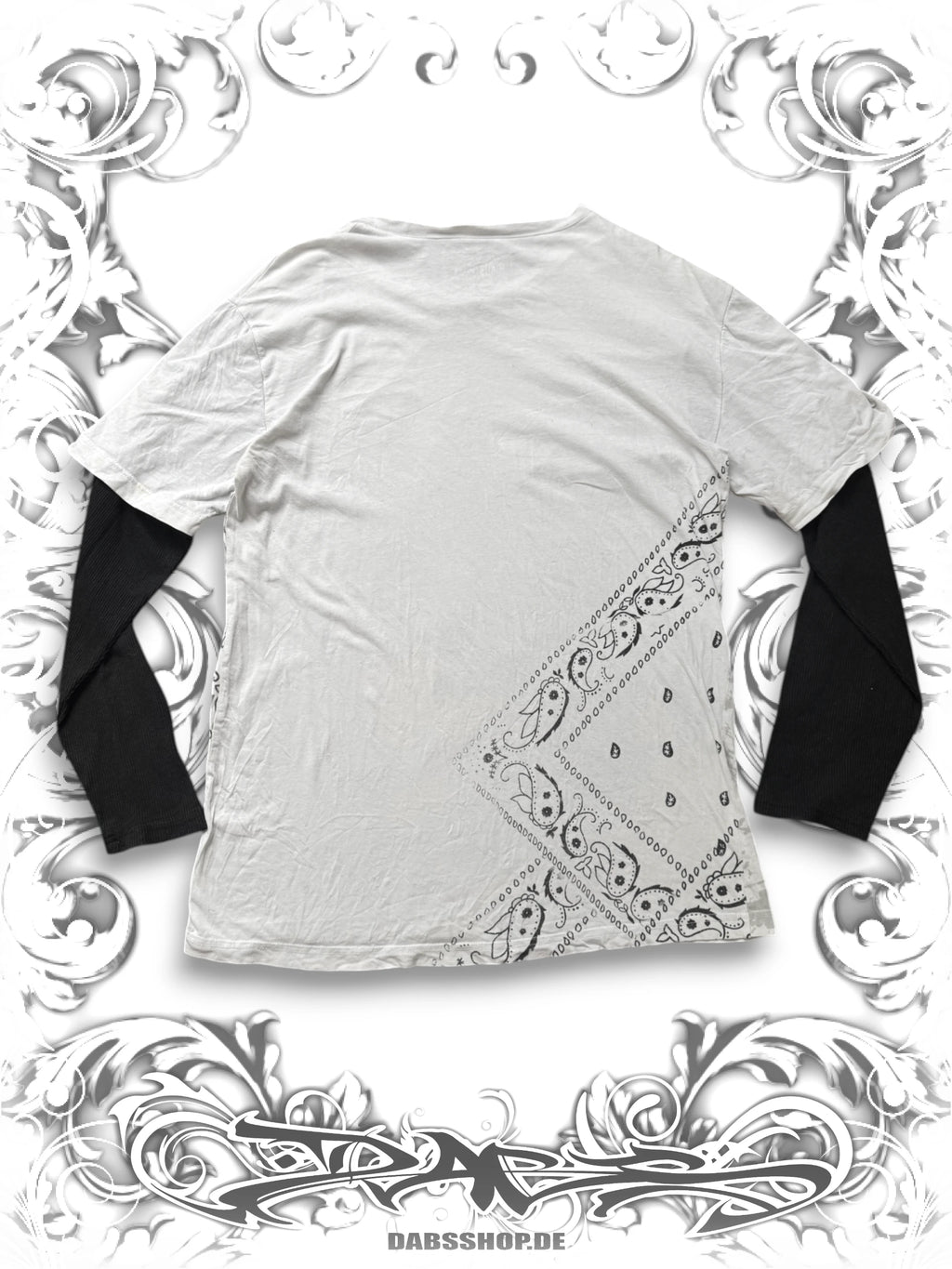 MMA Elite Grunge Skull Layered Longsleeve