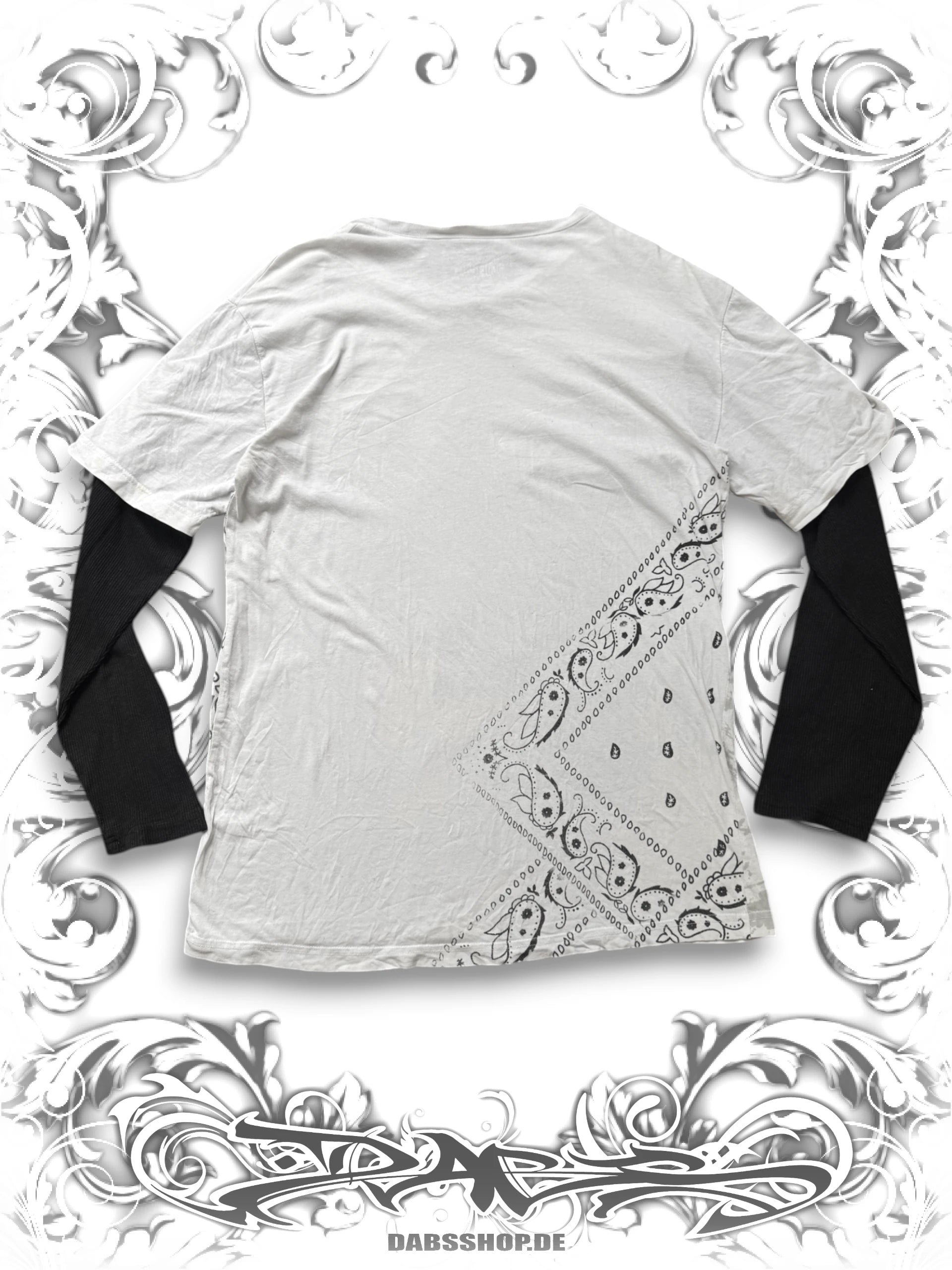 MMA Elite Grunge Skull Layered Longsleeve