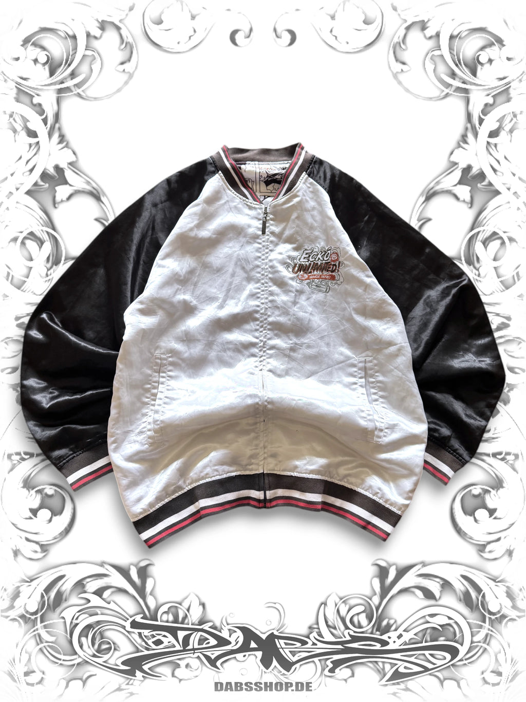 Ecko Unltd Embroidered Reversible Vintage Comic Jacket