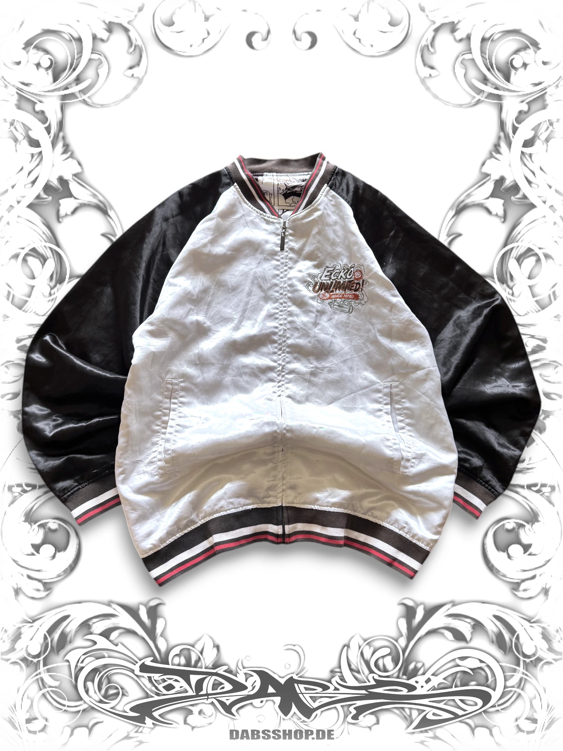 Ecko Unltd Embroidered Reversible Vintage Comic Jacket