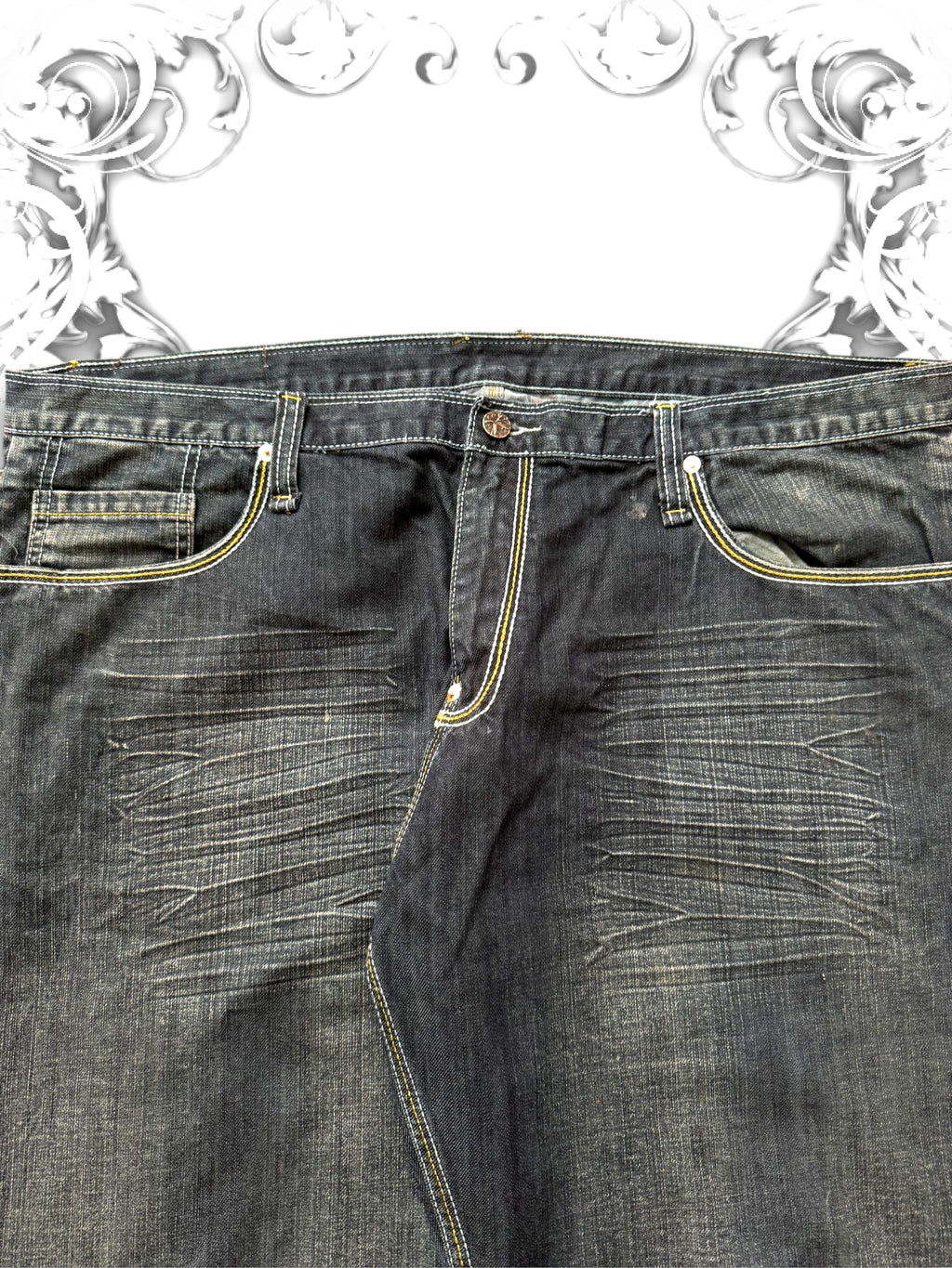 Artful Dodger "Bishops Island" Embroidered Premium Baggy Jeans
