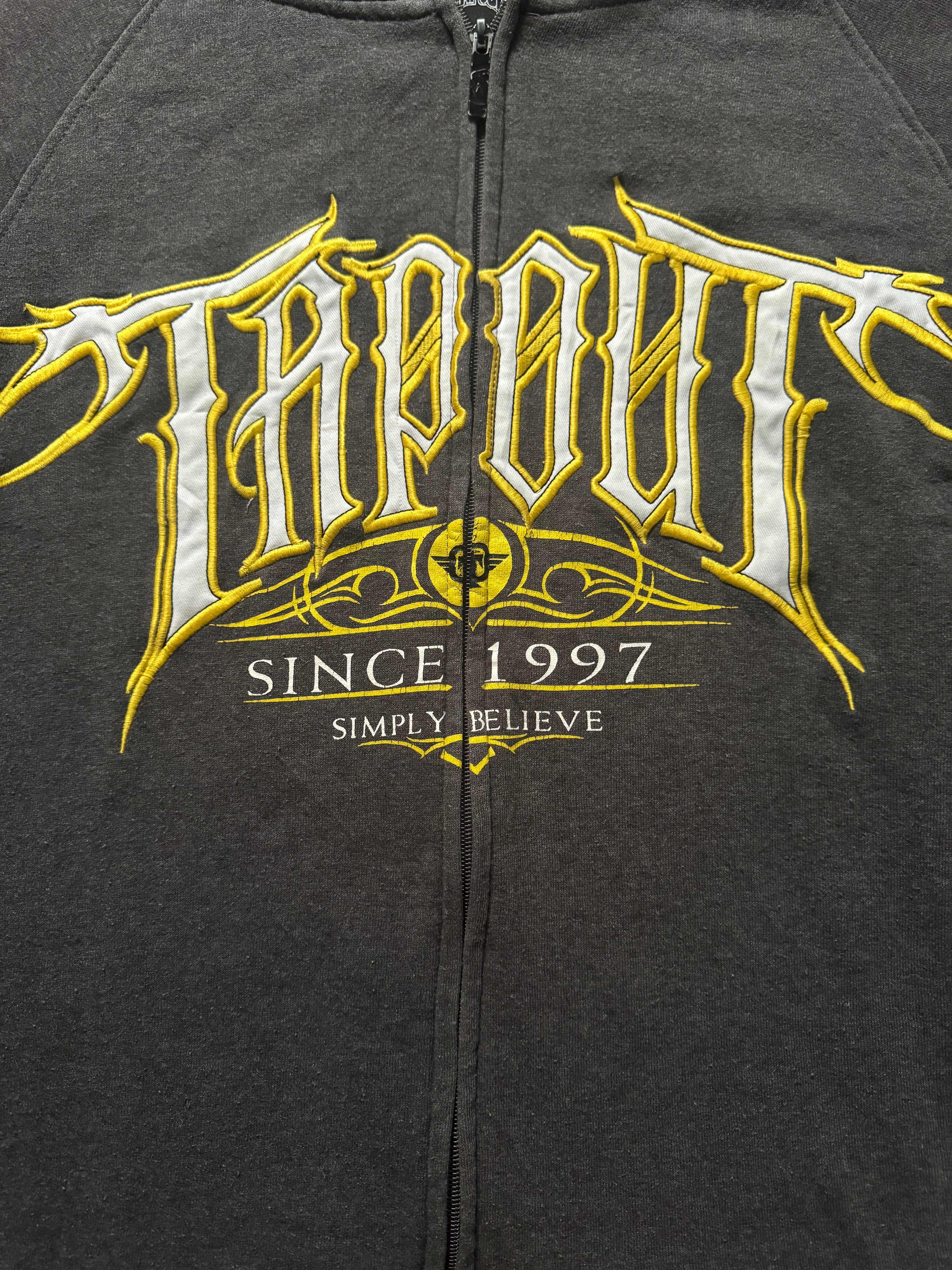 Tapout "Simply Believe" 2000s Zip Hoodie