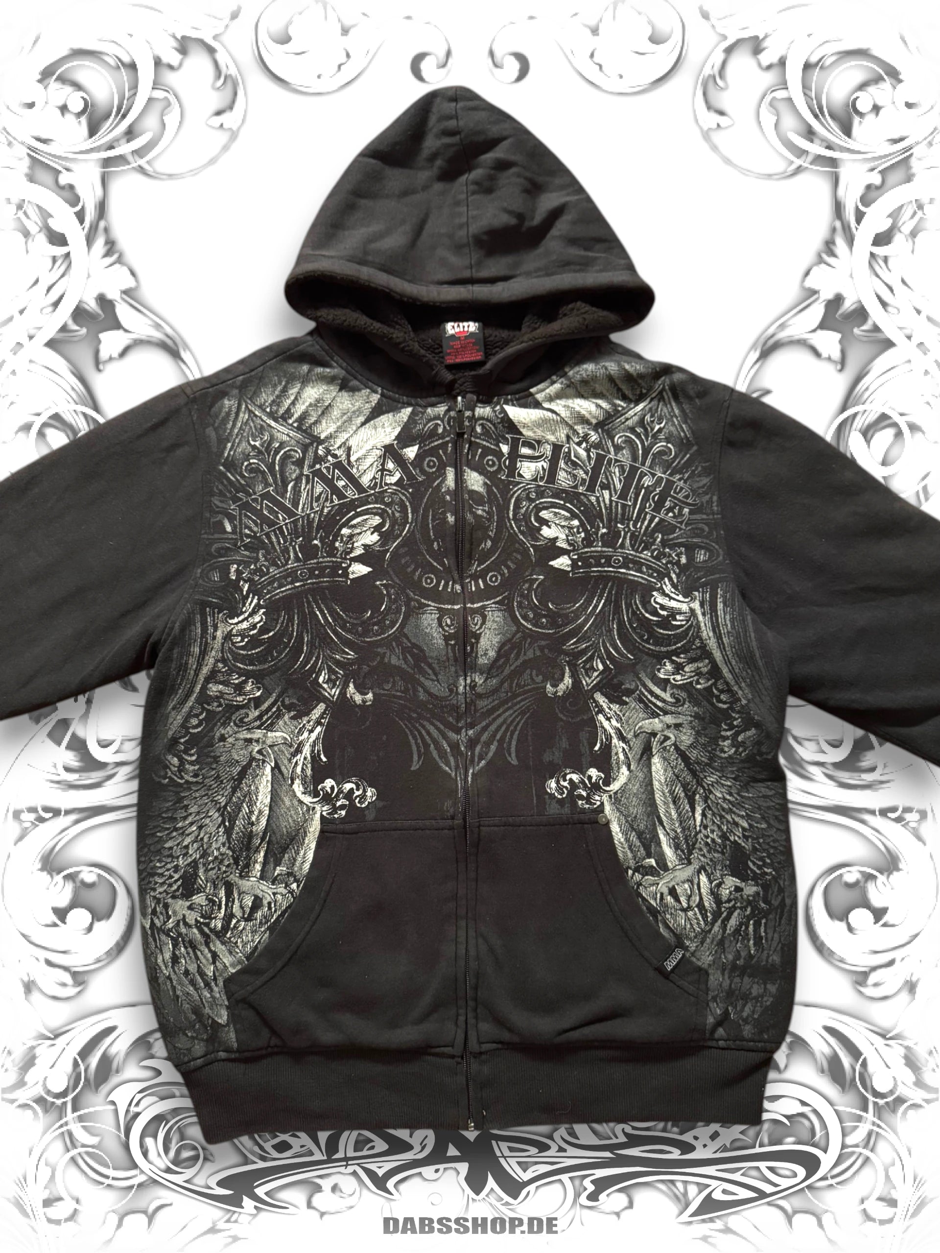 MMA Elite 2000s Skull Zip Hoodie