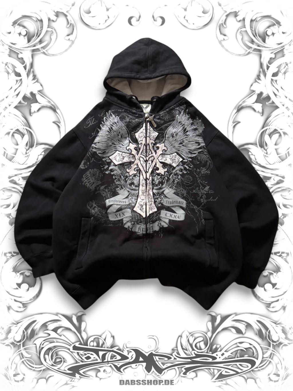 Avirex Winged Cross Vintage Zip Hoodie