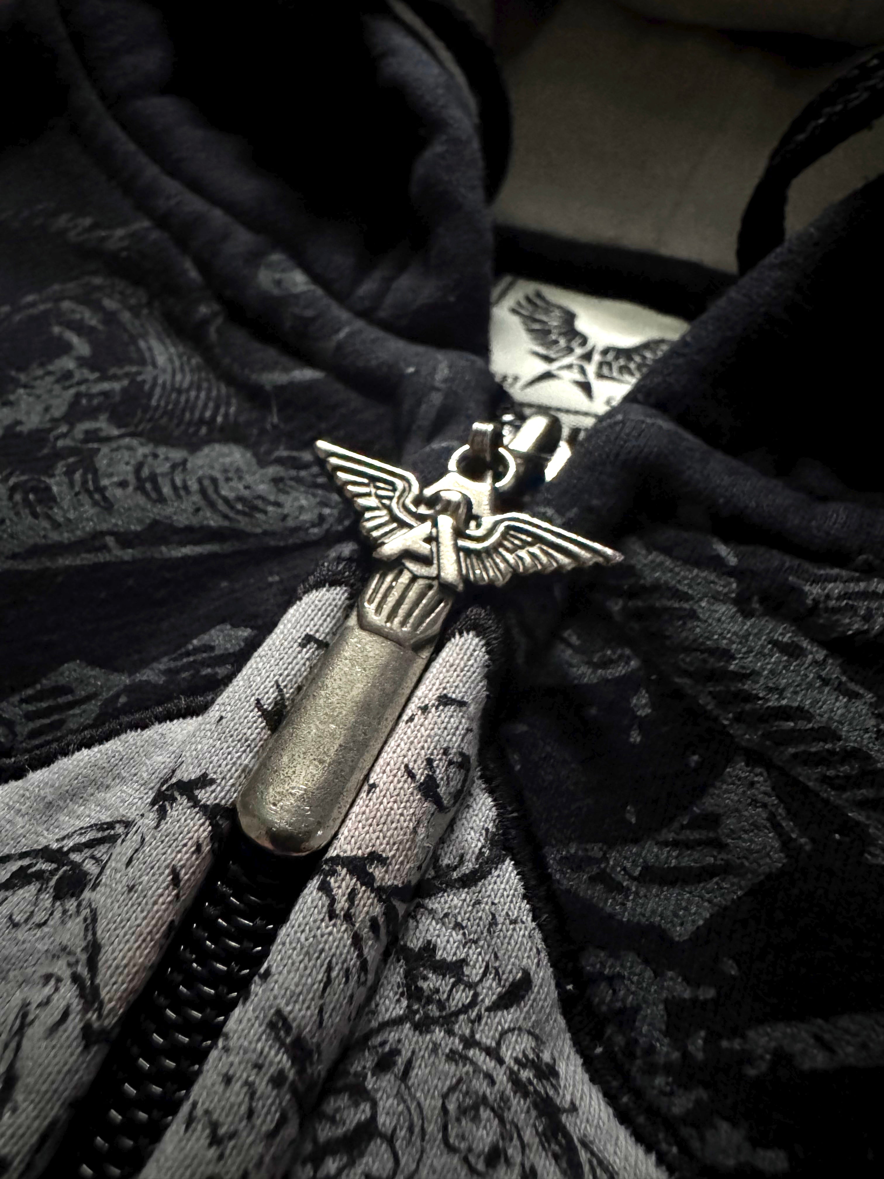 Avirex Winged Cross Vintage Zip Hoodie