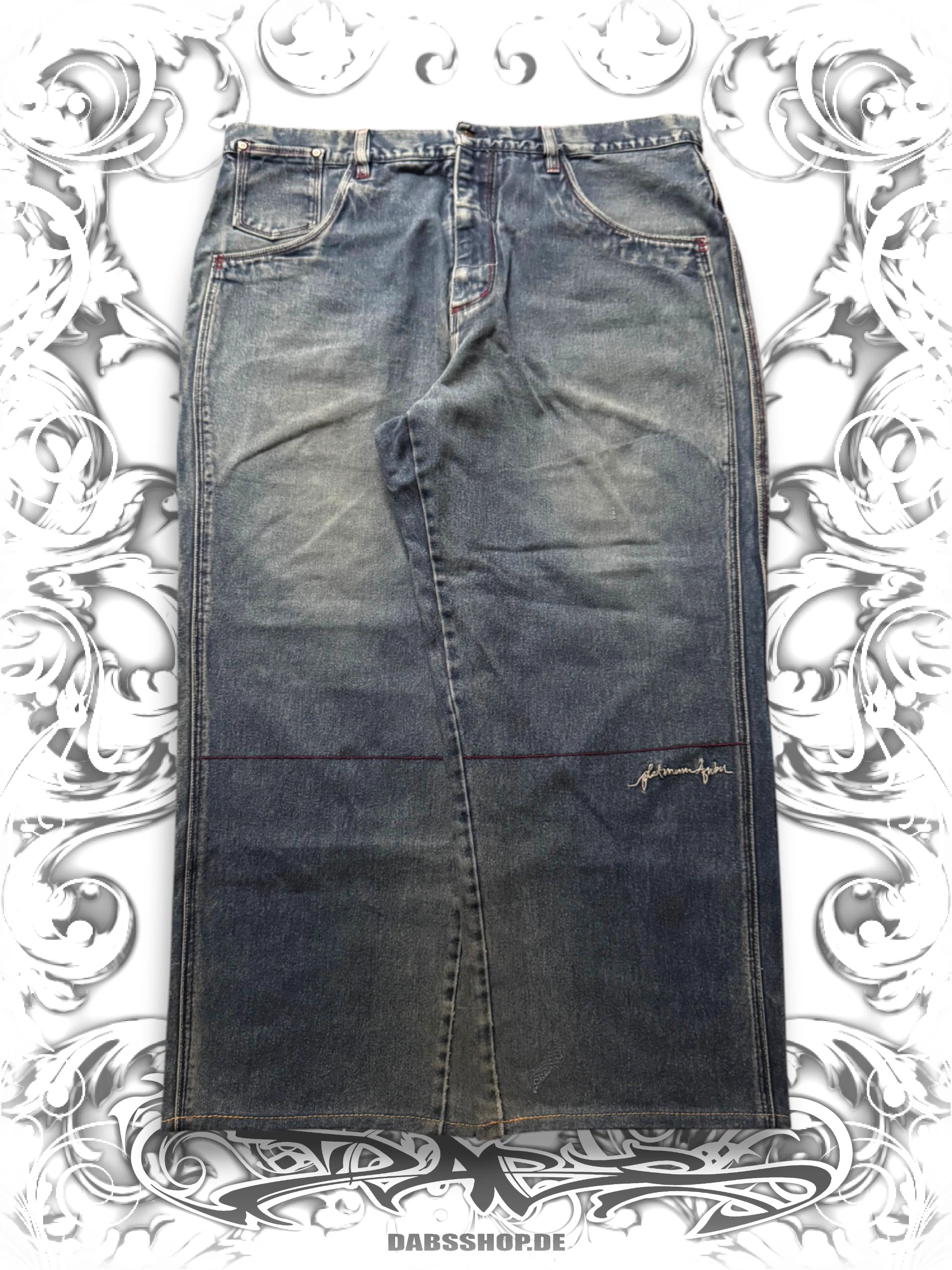 FUBU Platinum Fat Albert Baggy Hip Hop Denim