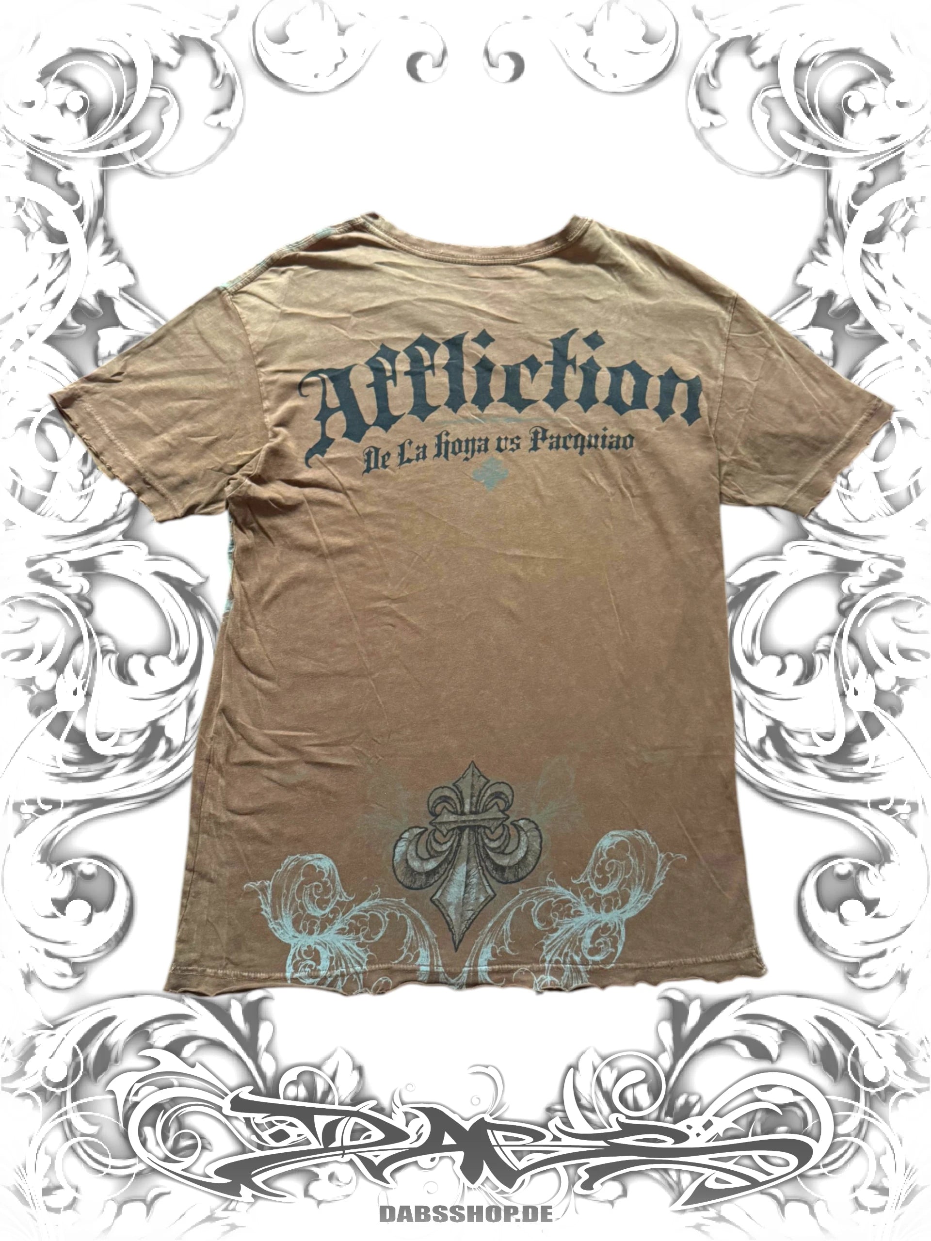 Affliction "De La Hoya vs Pacquiao" MMA Grunge T-Shirt