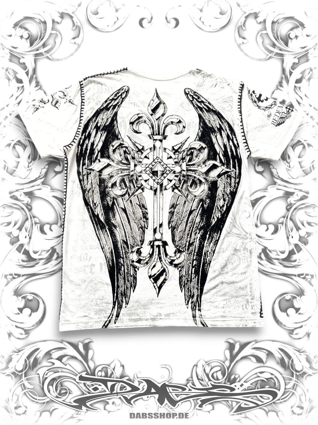 Raw State White Redemption Grunge T-Shirt