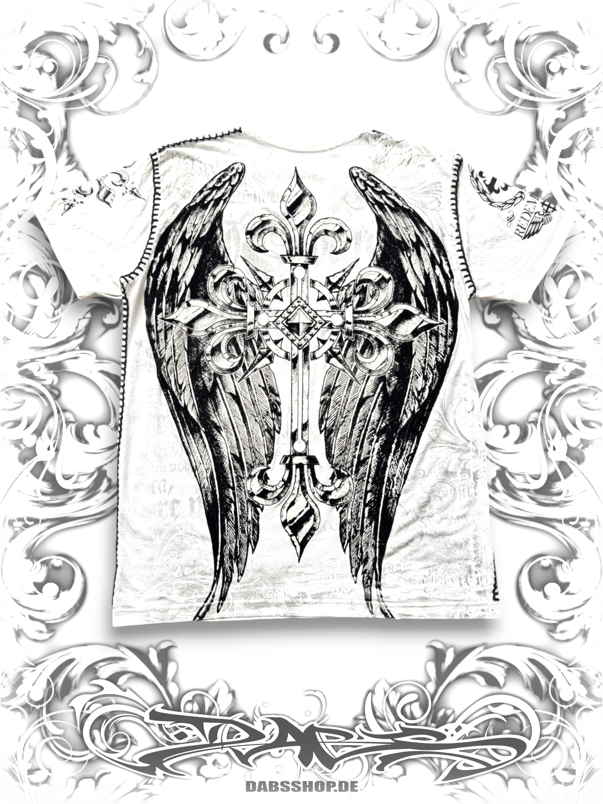 Raw State White Redemption Grunge T-Shirt