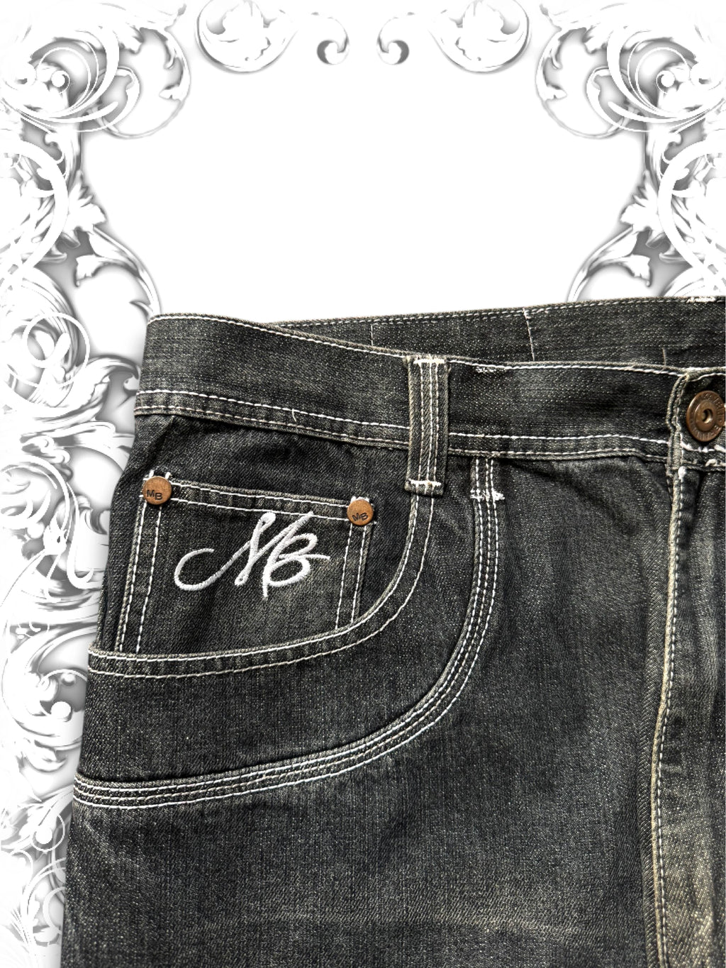 Makaveli Embroidered Hip Hop Baggy Pants