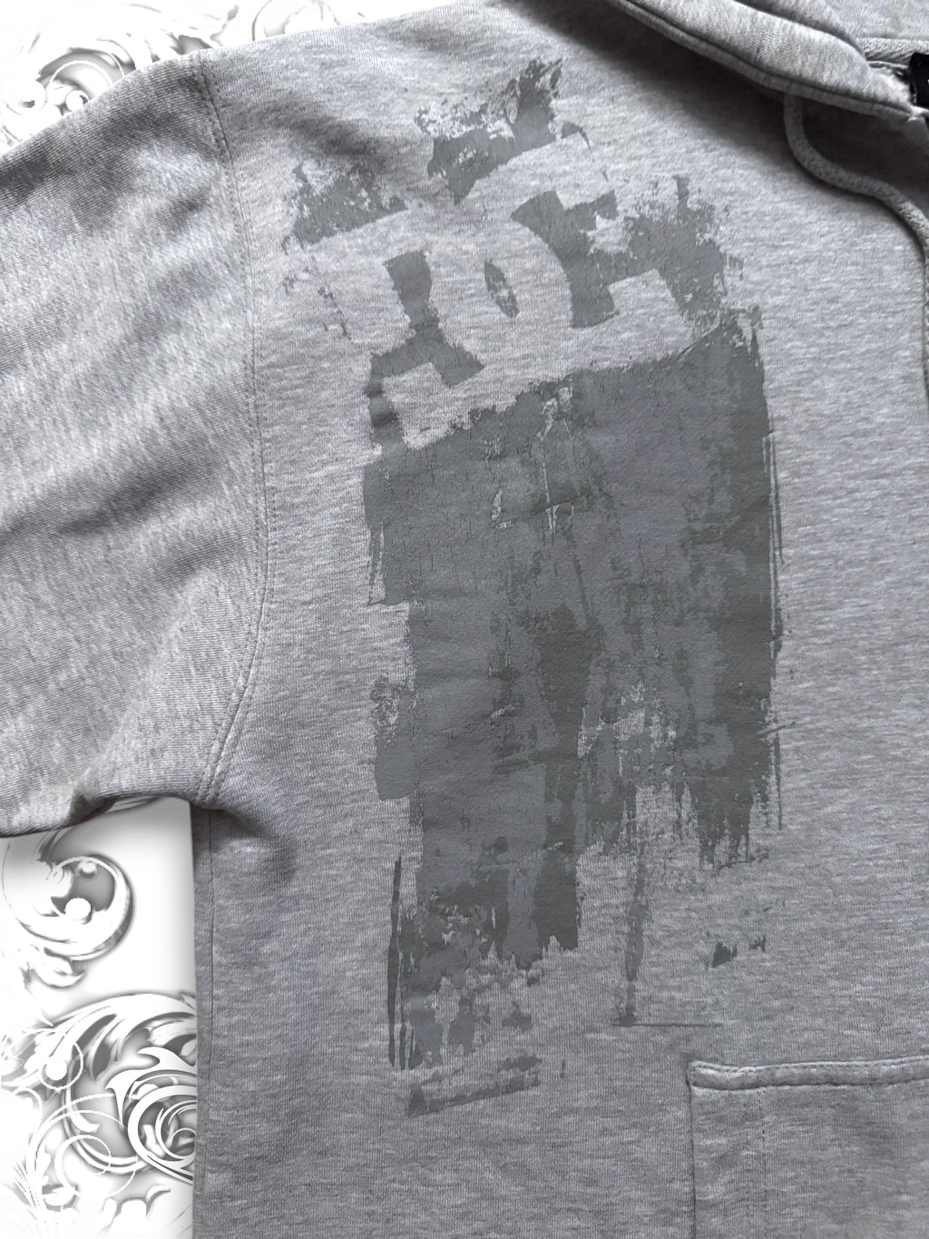 DC Printed Grunge Zip Hoodie